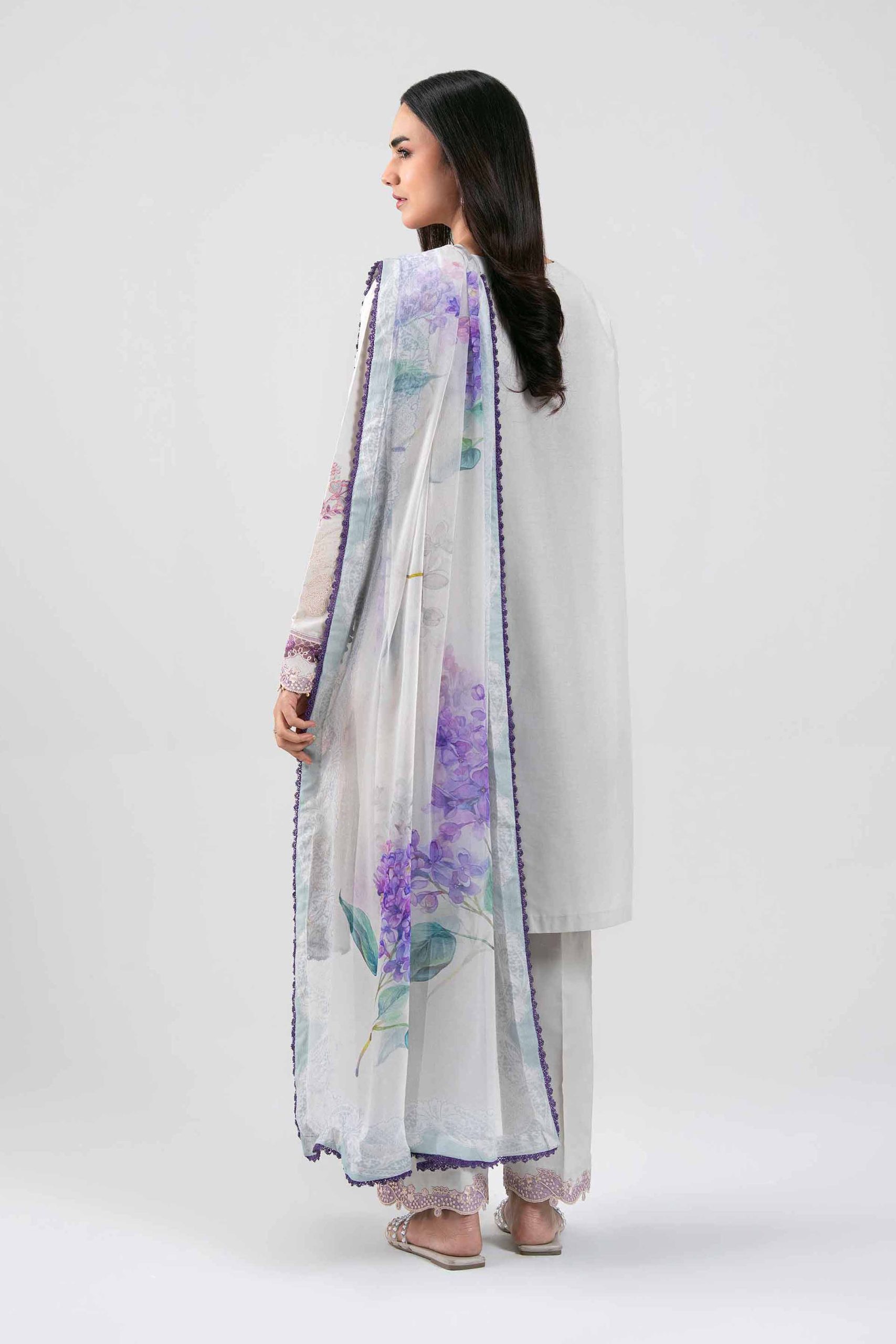 3 Piece - Digital Printed Embroidered Suit - 42601284 - Image 3