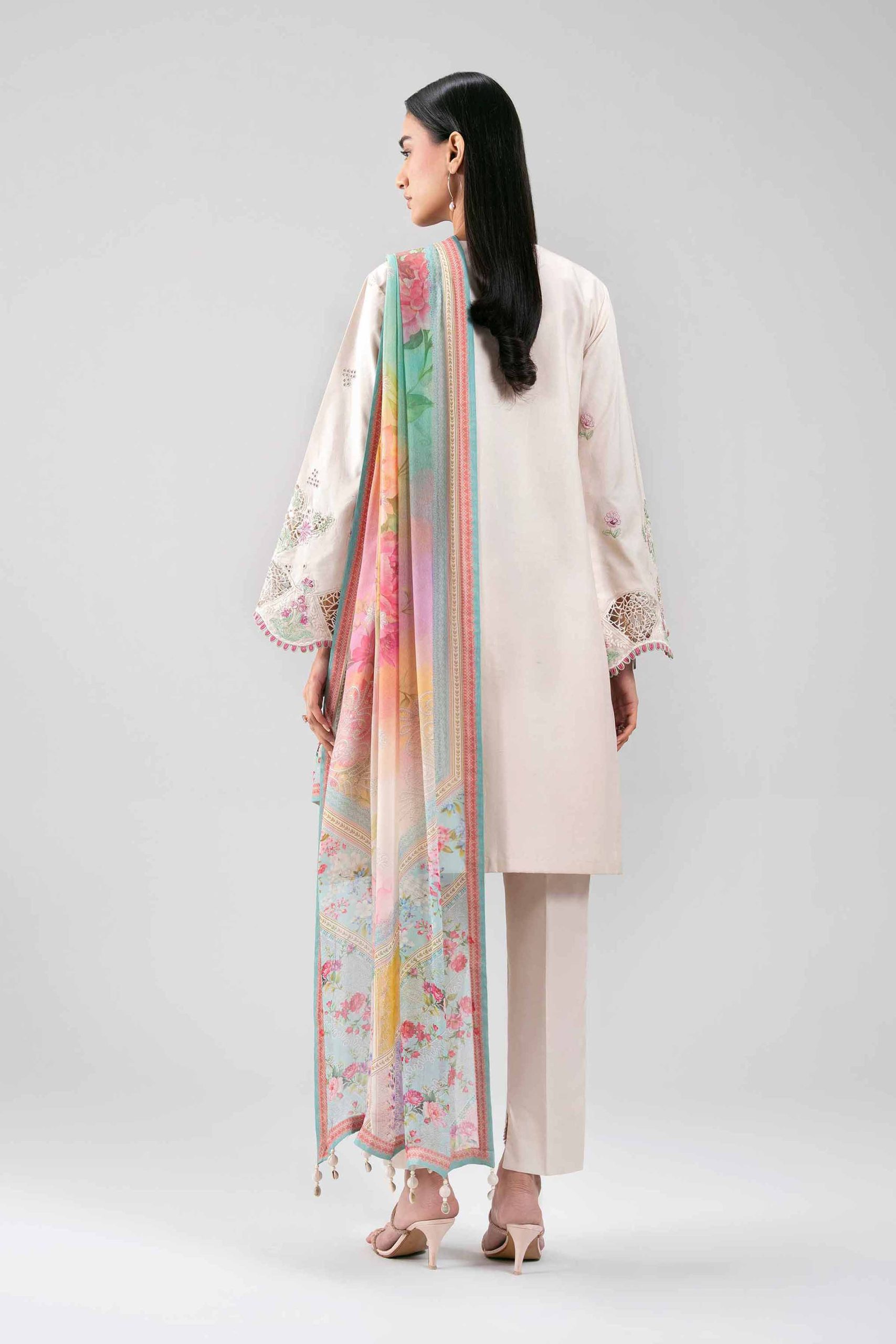 3 Piece - Digital Printed Embroidered Suit - 42601287 - Image 3