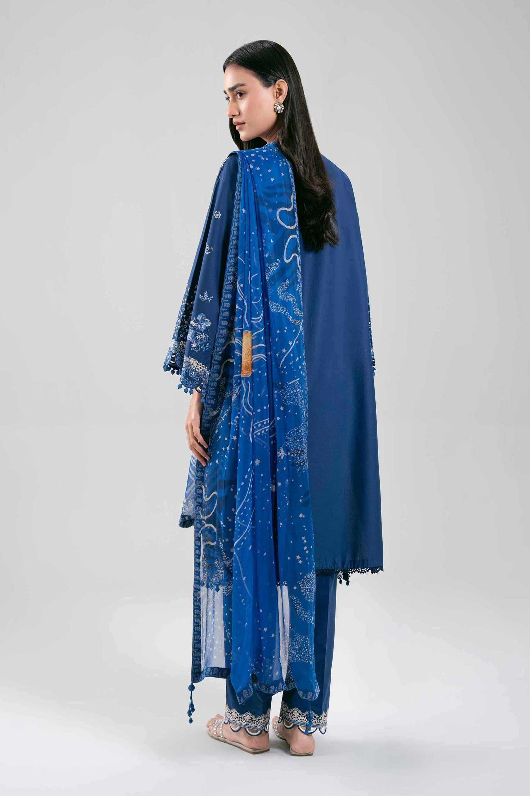 3 Piece - Digital Printed Embroidered Suit - 42601303 - Image 3
