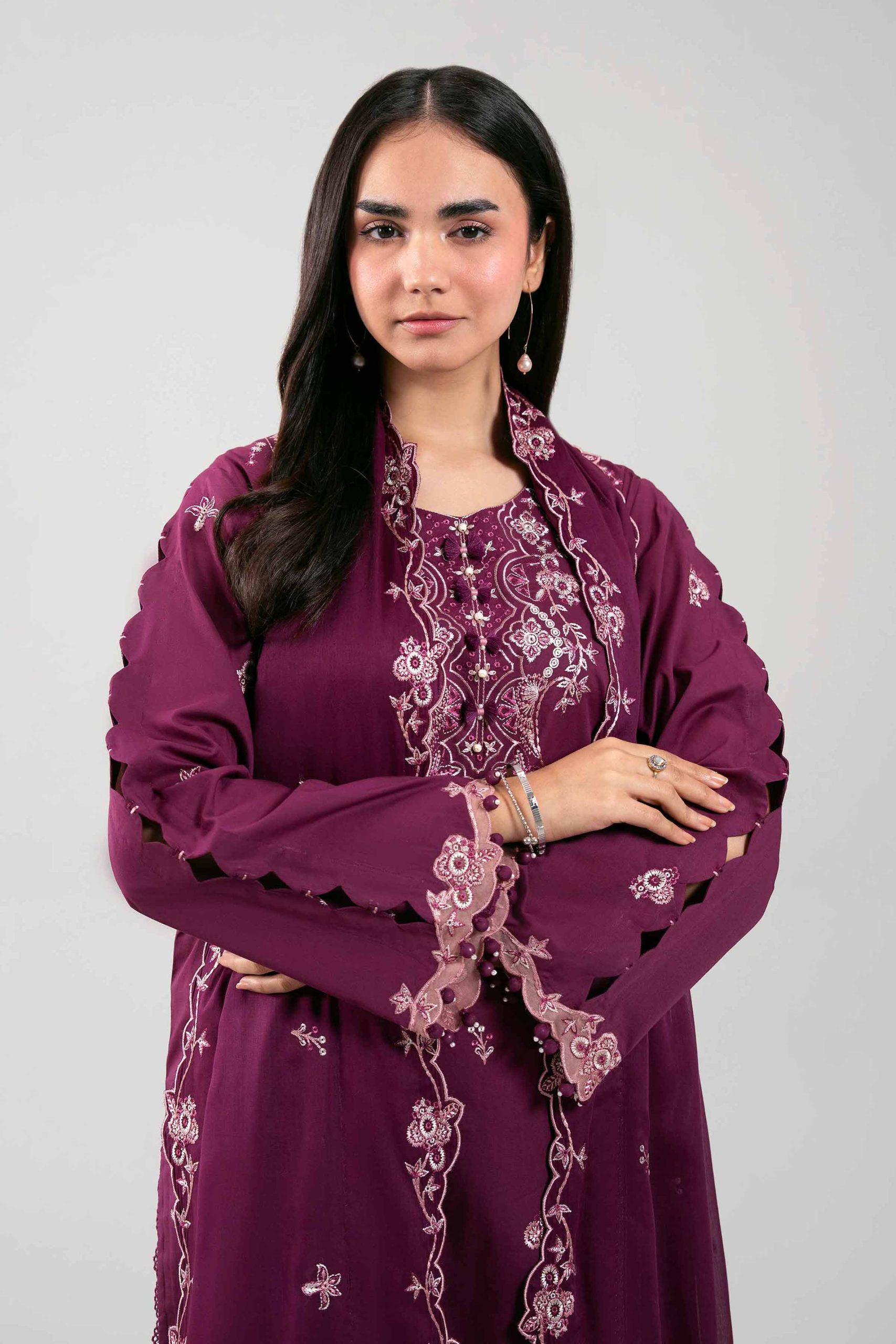 3 Piece - Embroidered Suit - 42601307 - Image 2