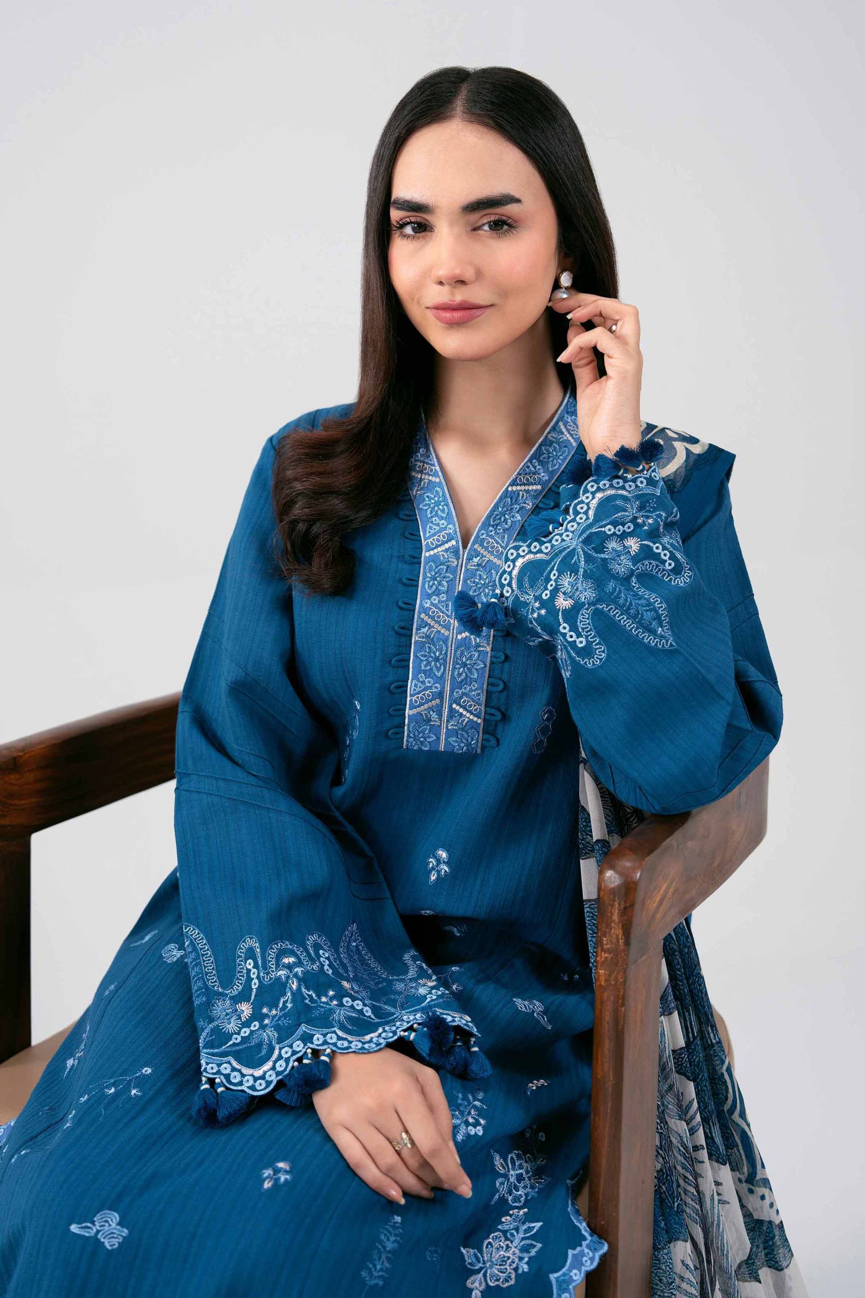 3 Piece - Digital Printed Embroidered Suit - 42601314 - Image 5