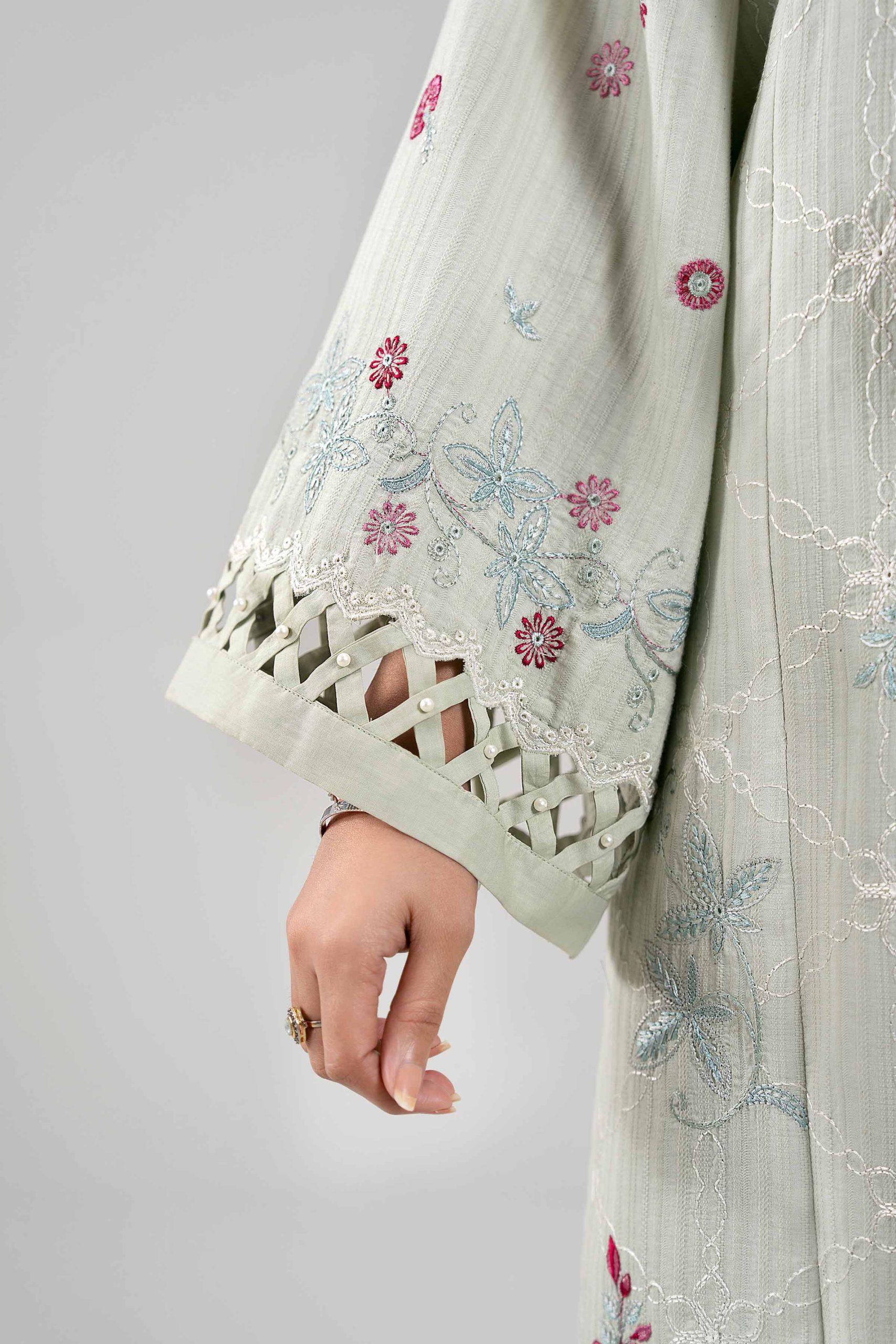 3 Piece - Digital Printed Embroidered Suit - 42601315 - Image 4