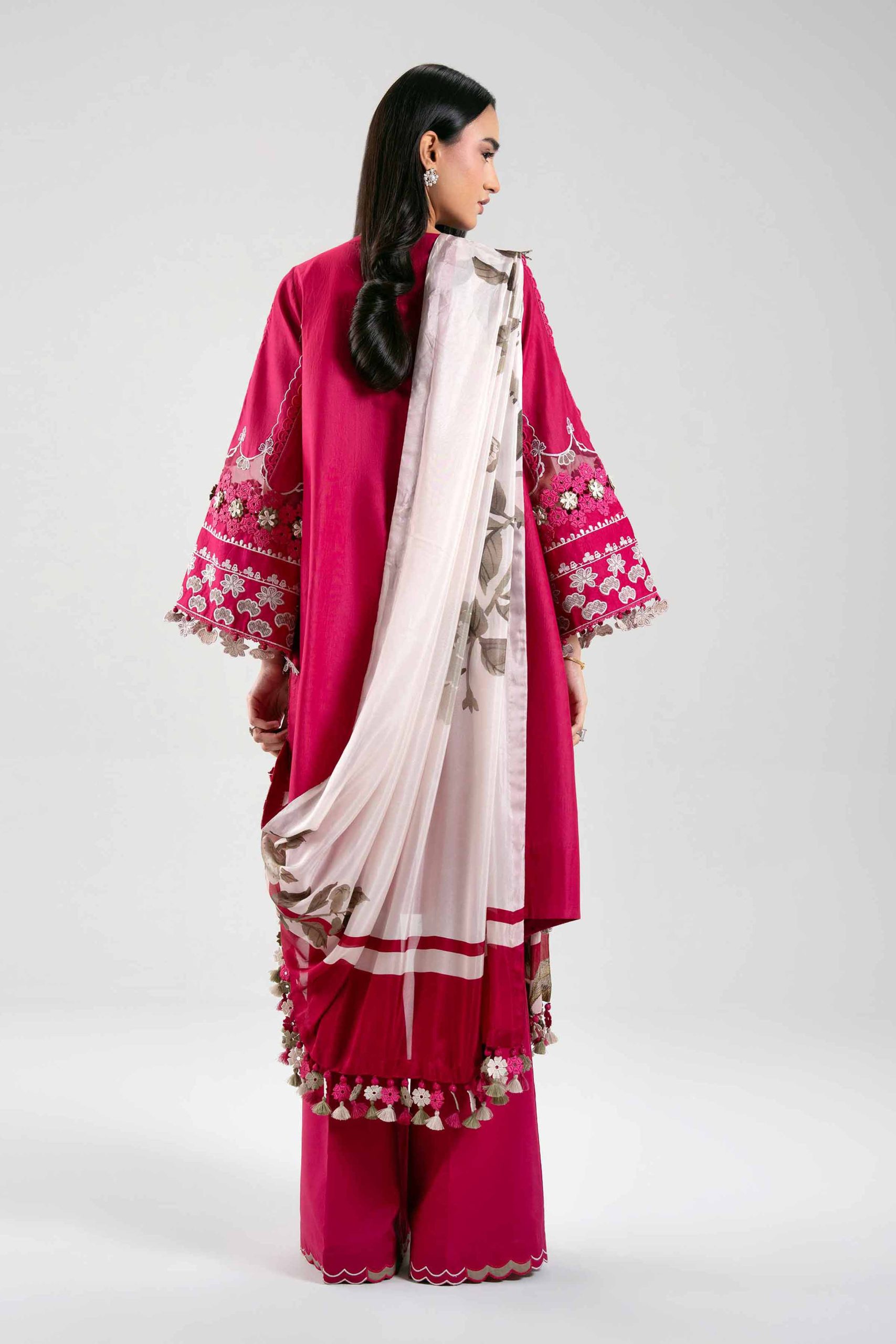 3 Piece - Digital Printed Embroidered Suit - 42601316 - Image 3