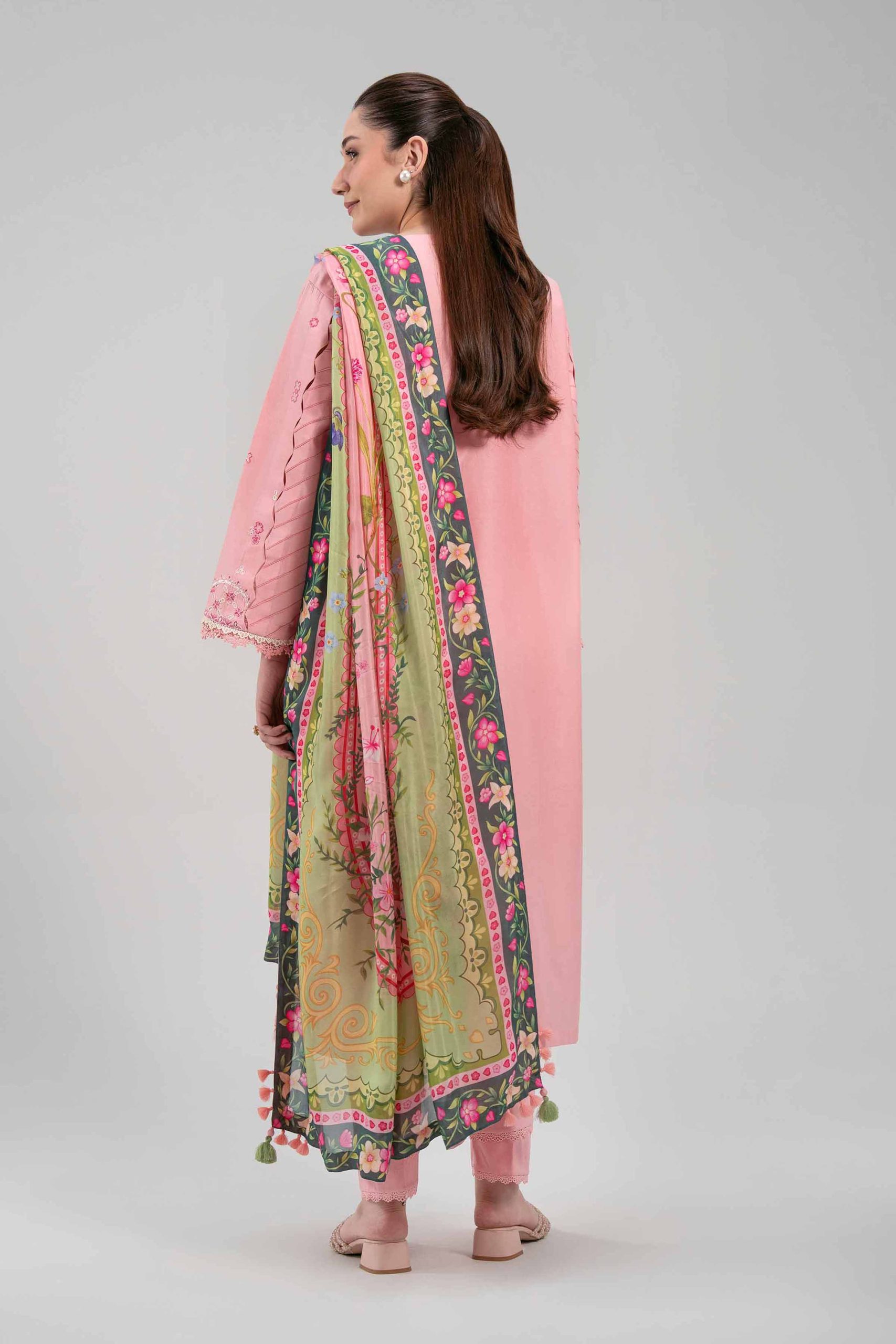 3 Piece - Digital Printed Embroidered Suit - 42601317 - Image 3
