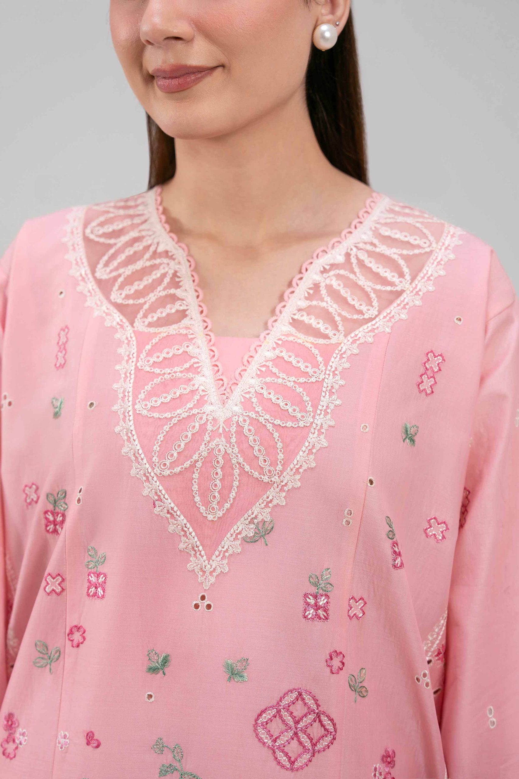 3 Piece - Digital Printed Embroidered Suit - 42601317 - Image 5