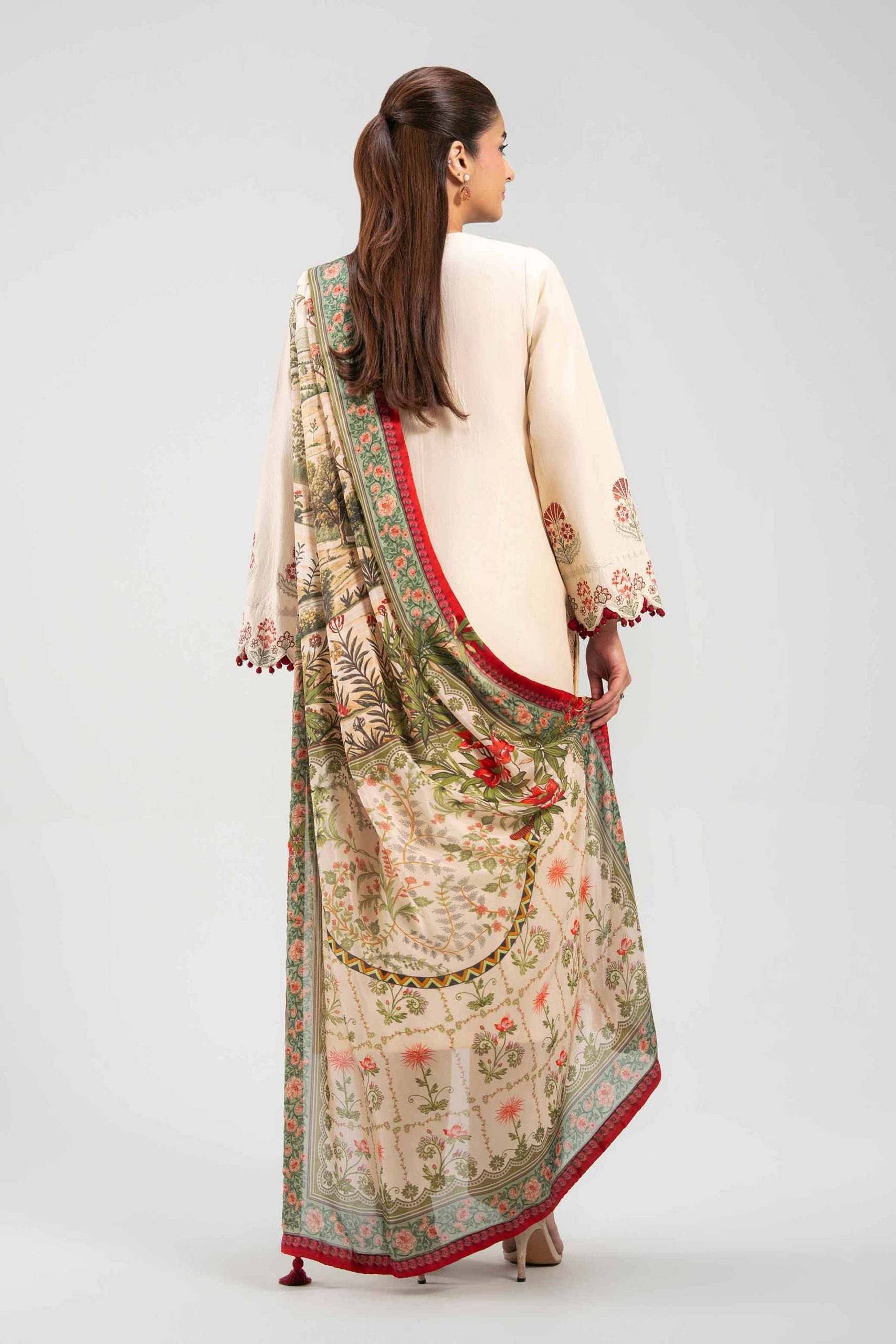 3 Piece - Digital Printed Embroidered Suit - 42601322 - Image 3