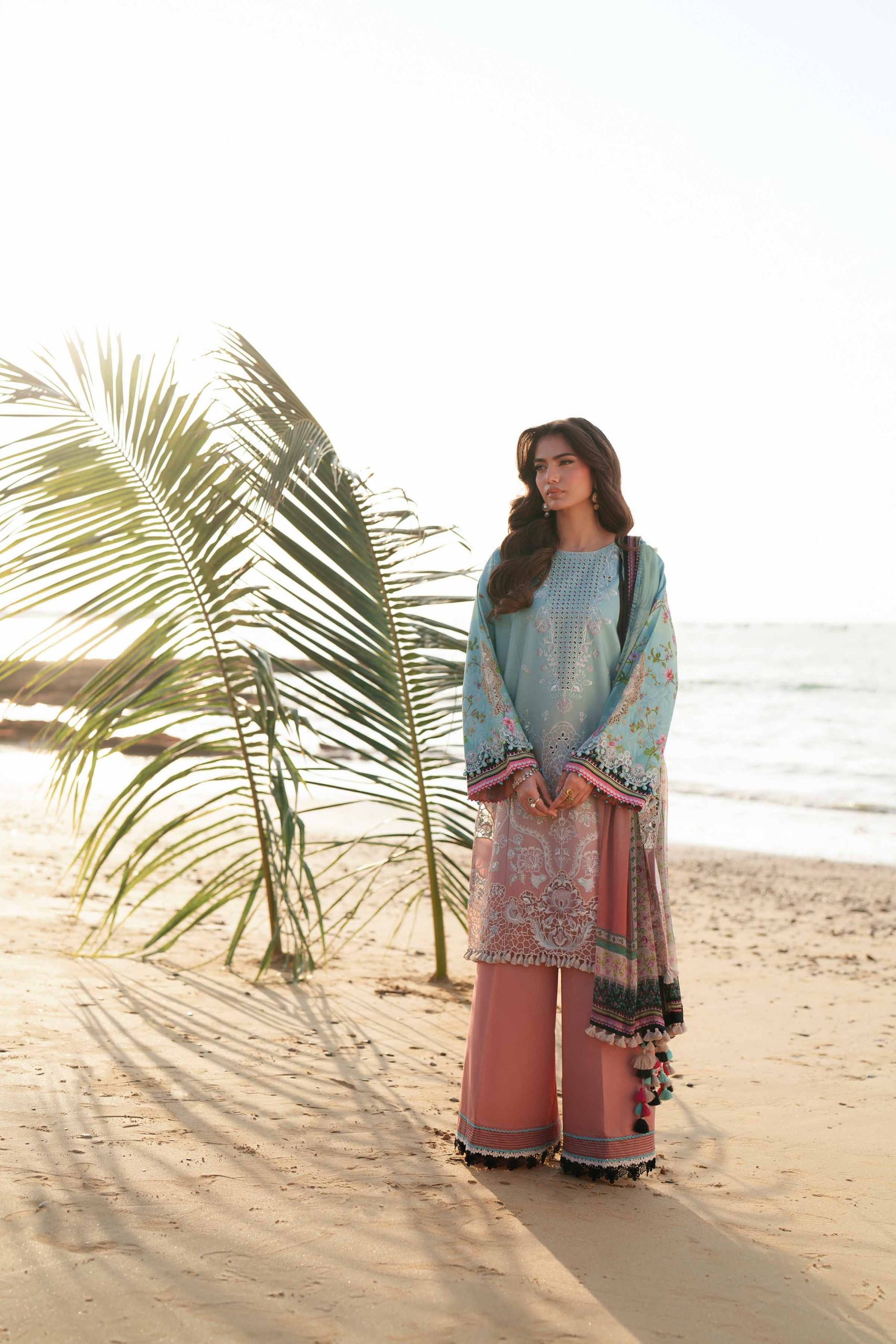 3 Piece - Digital Printed Embroidered Suit - 42601326 - Image 3