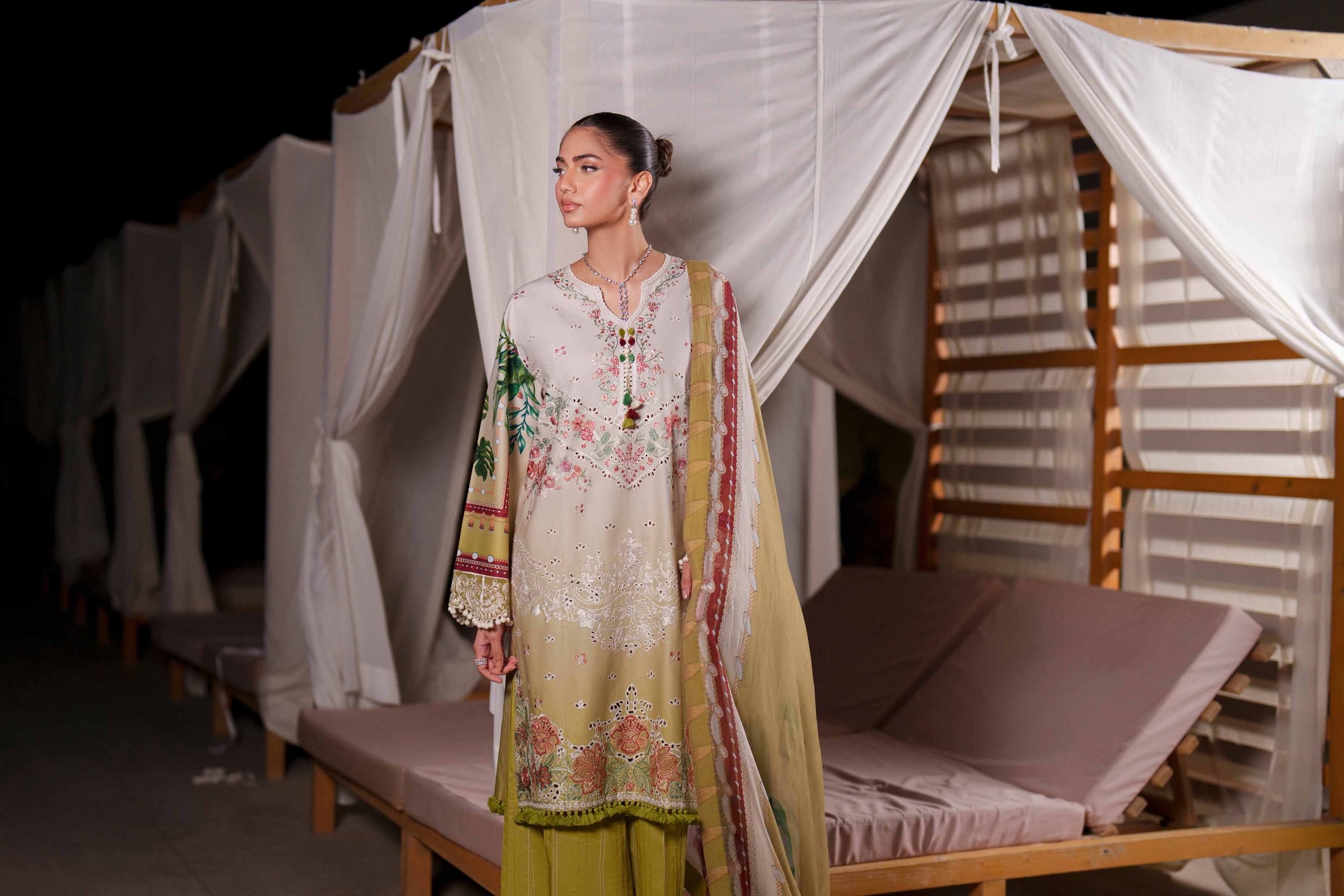 3 Piece - Digital Printed Embroidered Suit - 42601327 - Image 4