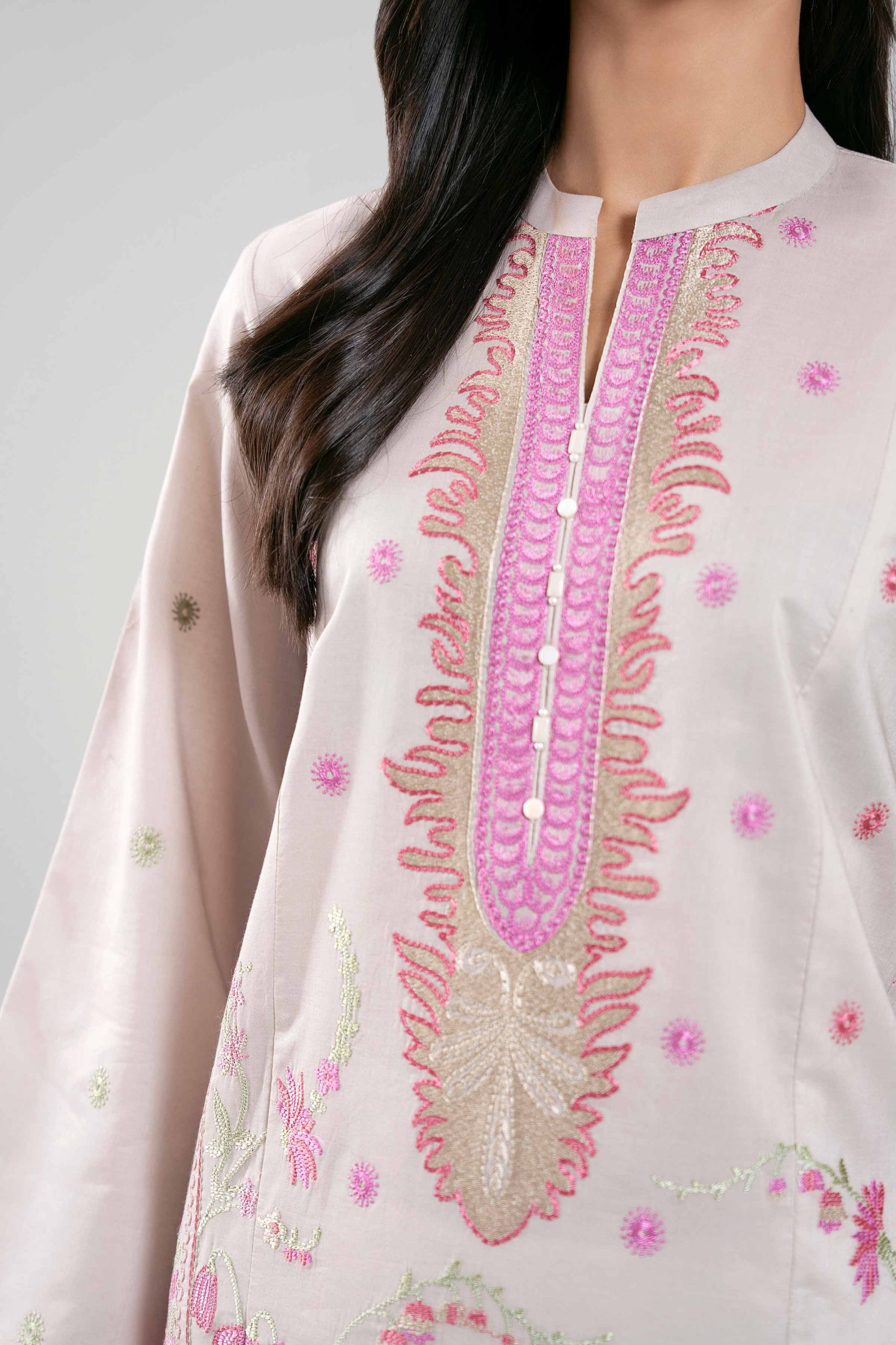 3 Piece - Digital Printed Embroidered Suit - 42601336 - Image 4