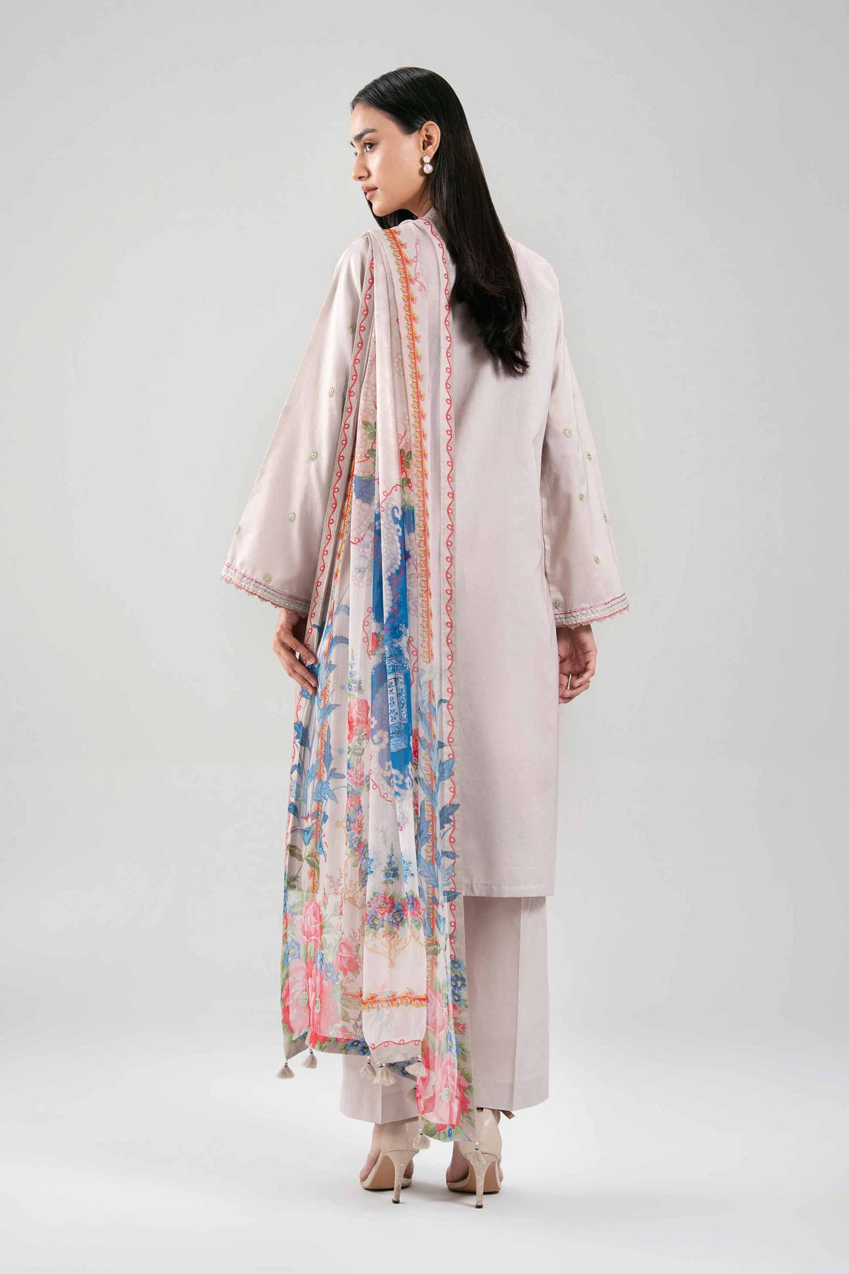 3 Piece - Digital Printed Embroidered Suit - 42601336 - Image 3