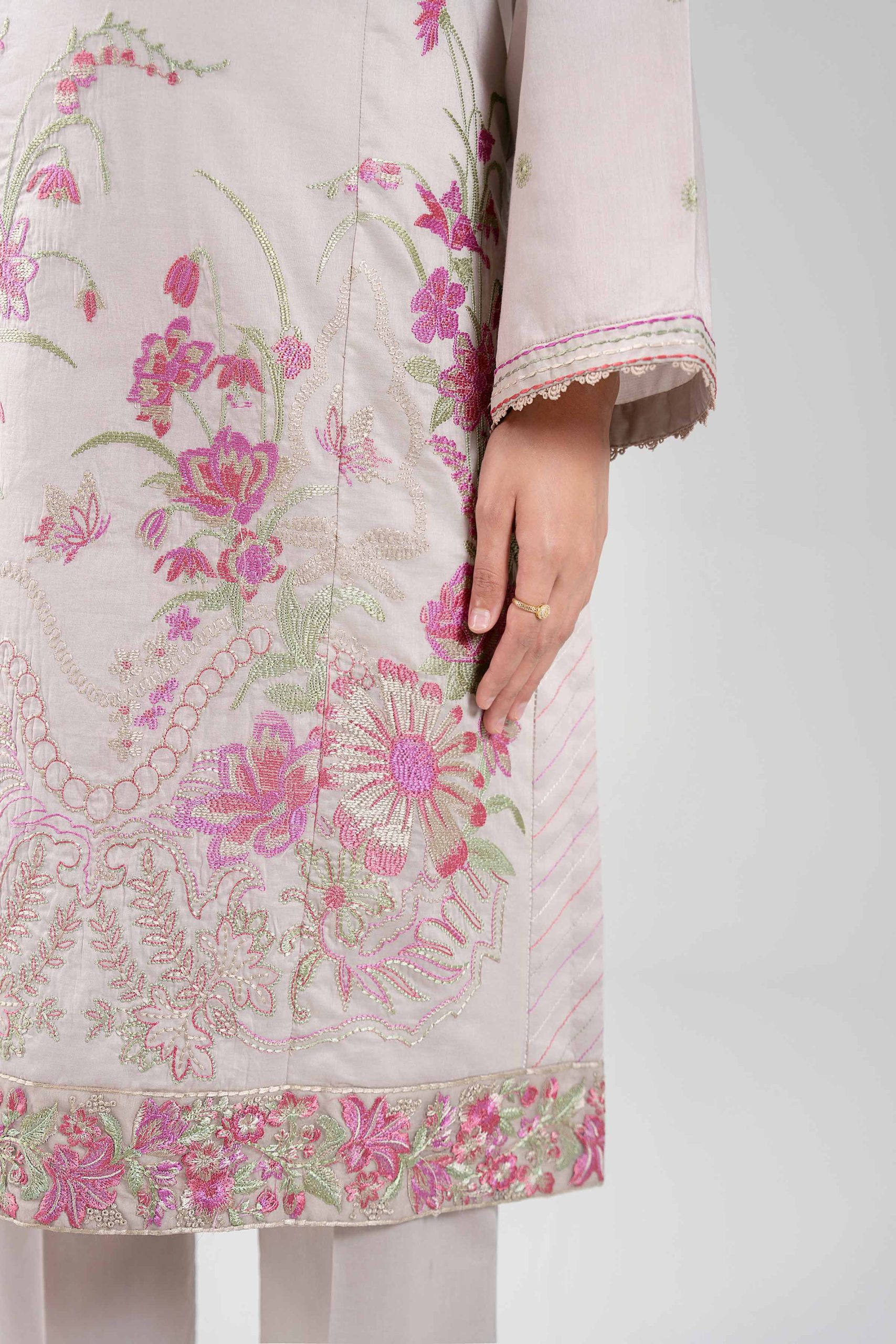3 Piece - Digital Printed Embroidered Suit - 42601336 - Image 5