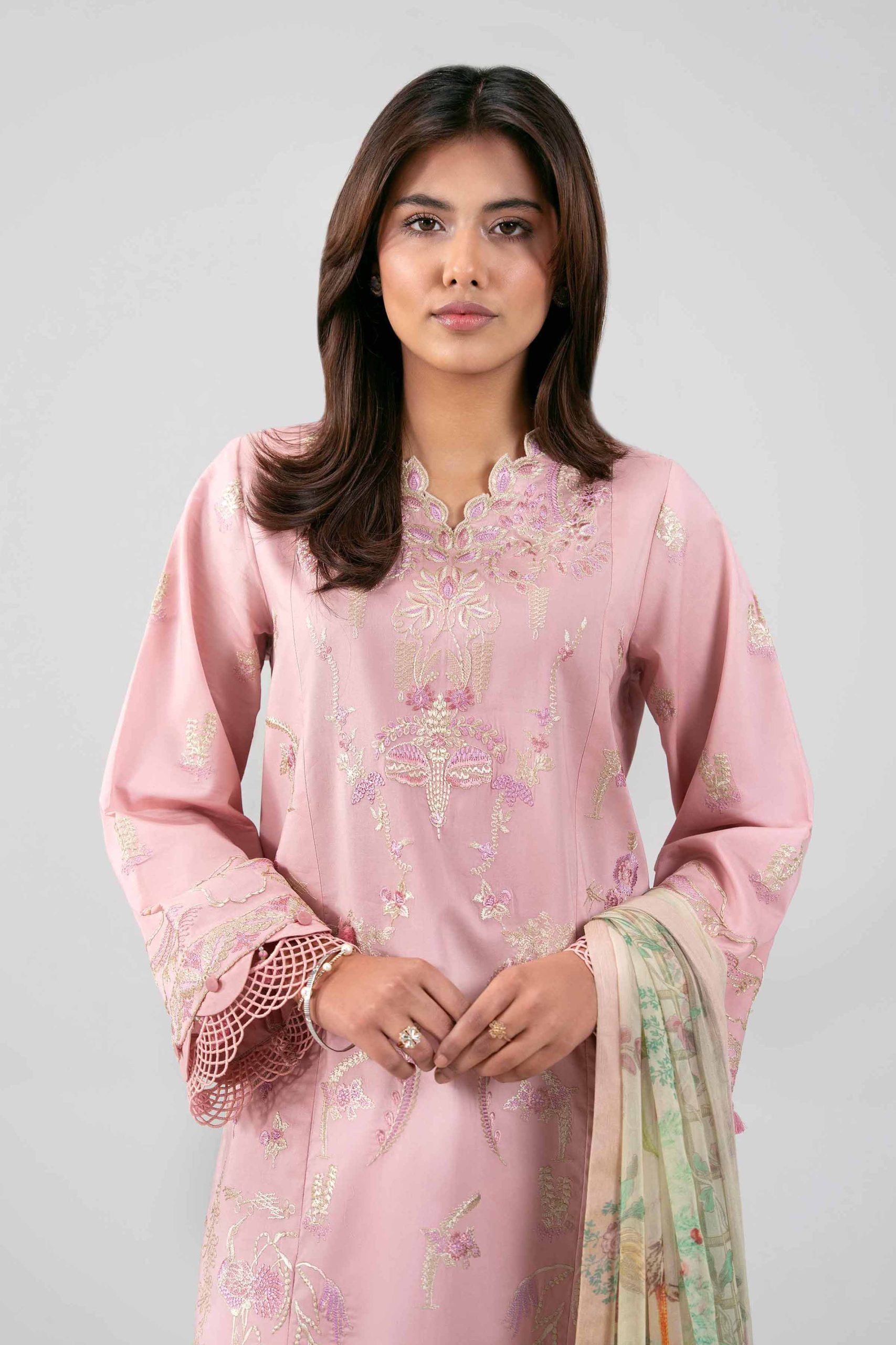 3 Piece - Digital Printed Embroidered Suit - 42601337 - Image 2