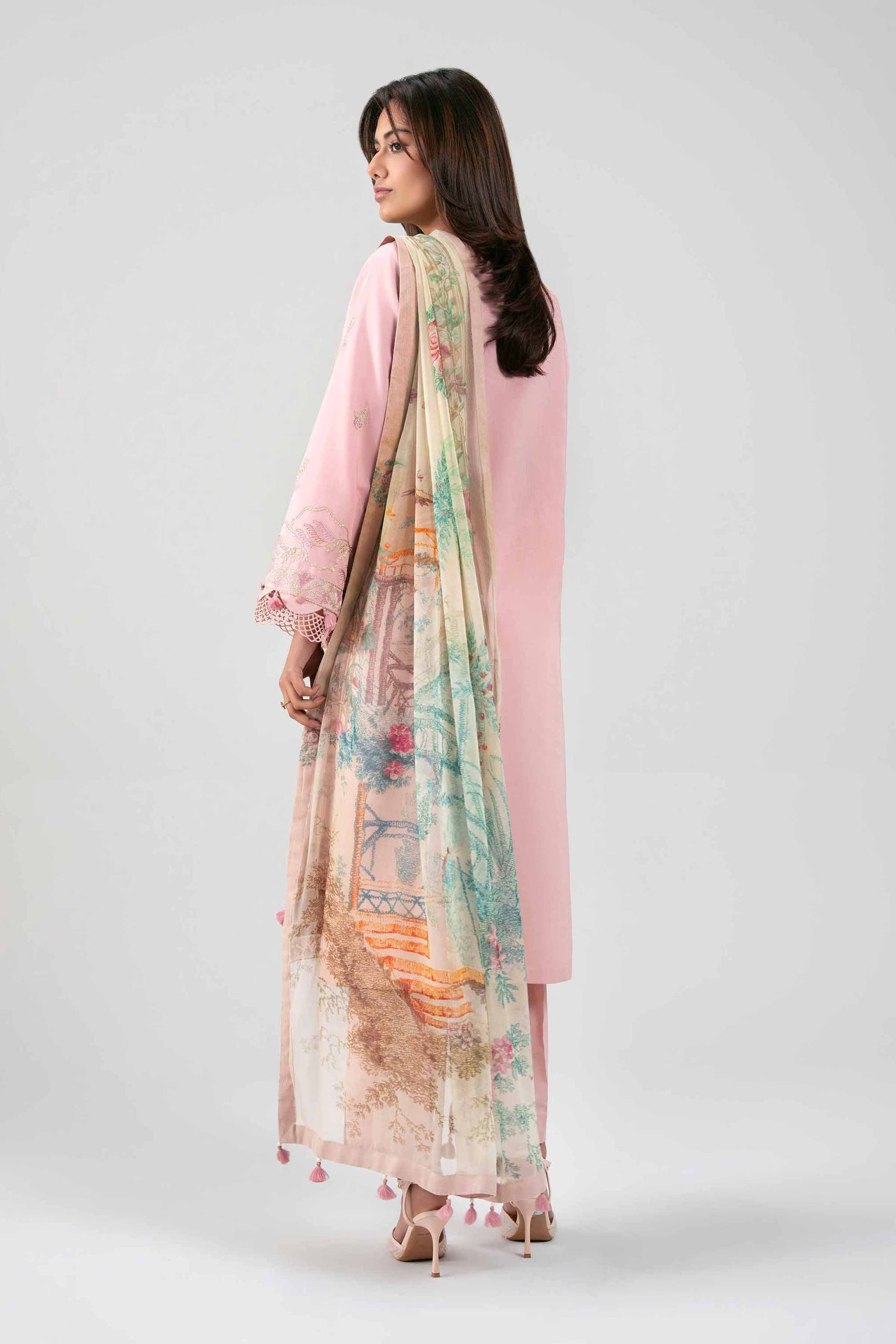 3 Piece - Digital Printed Embroidered Suit - 42601337 - Image 3