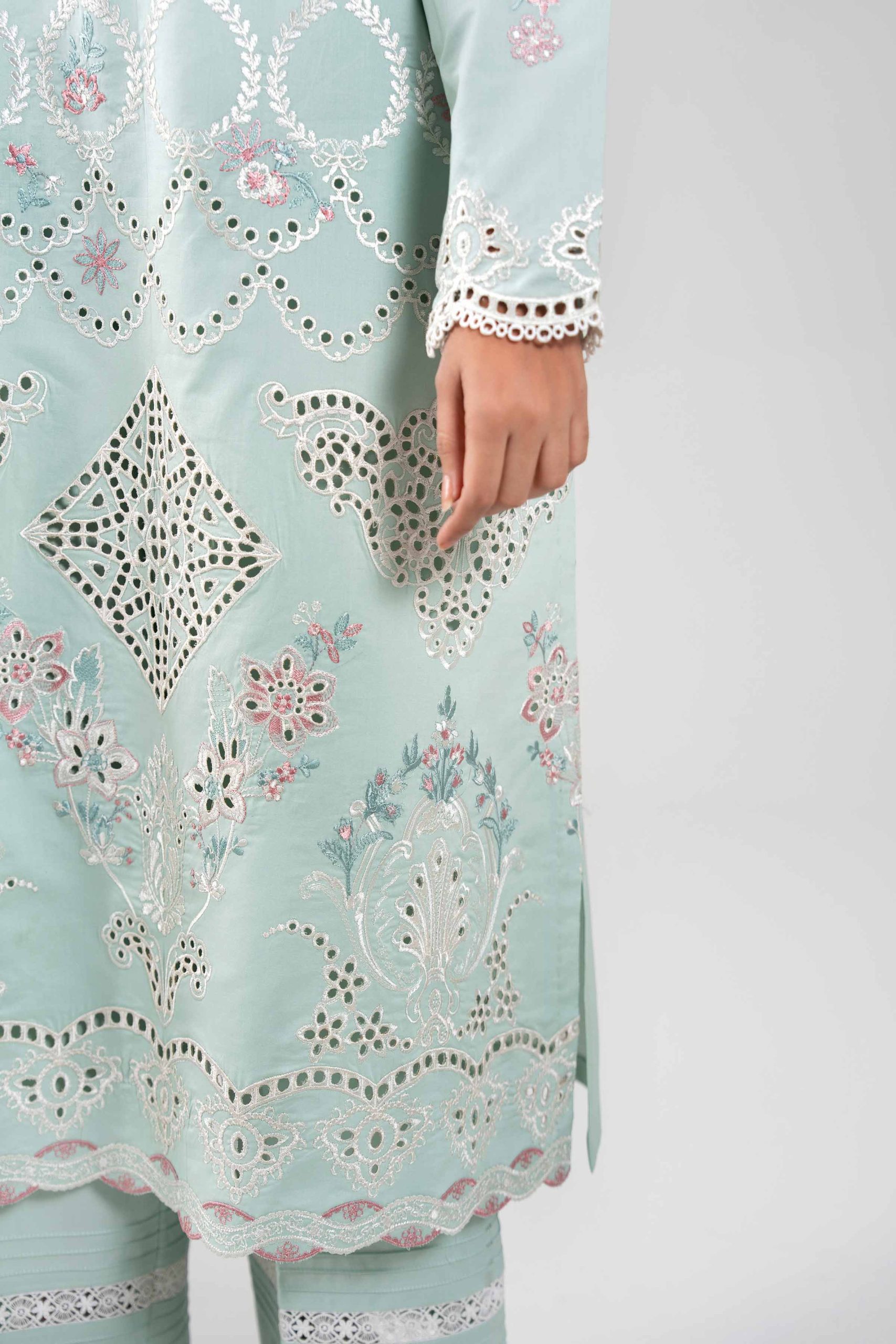 3 Piece - Digital Printed Embroidered Suit - 42601348 - Image 5