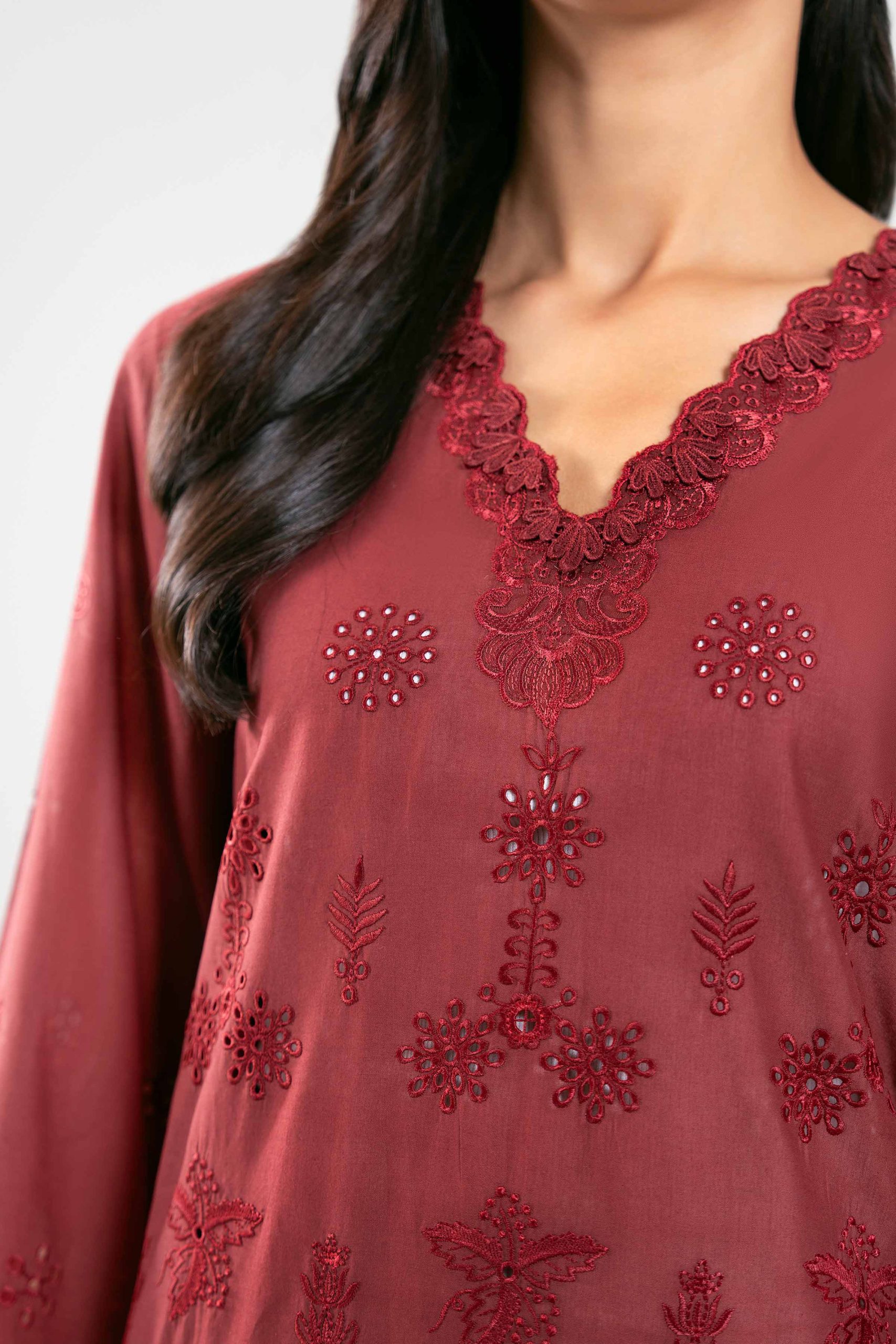 3 Piece - Digital Printed Embroidered Suit - 42601349 - Image 4