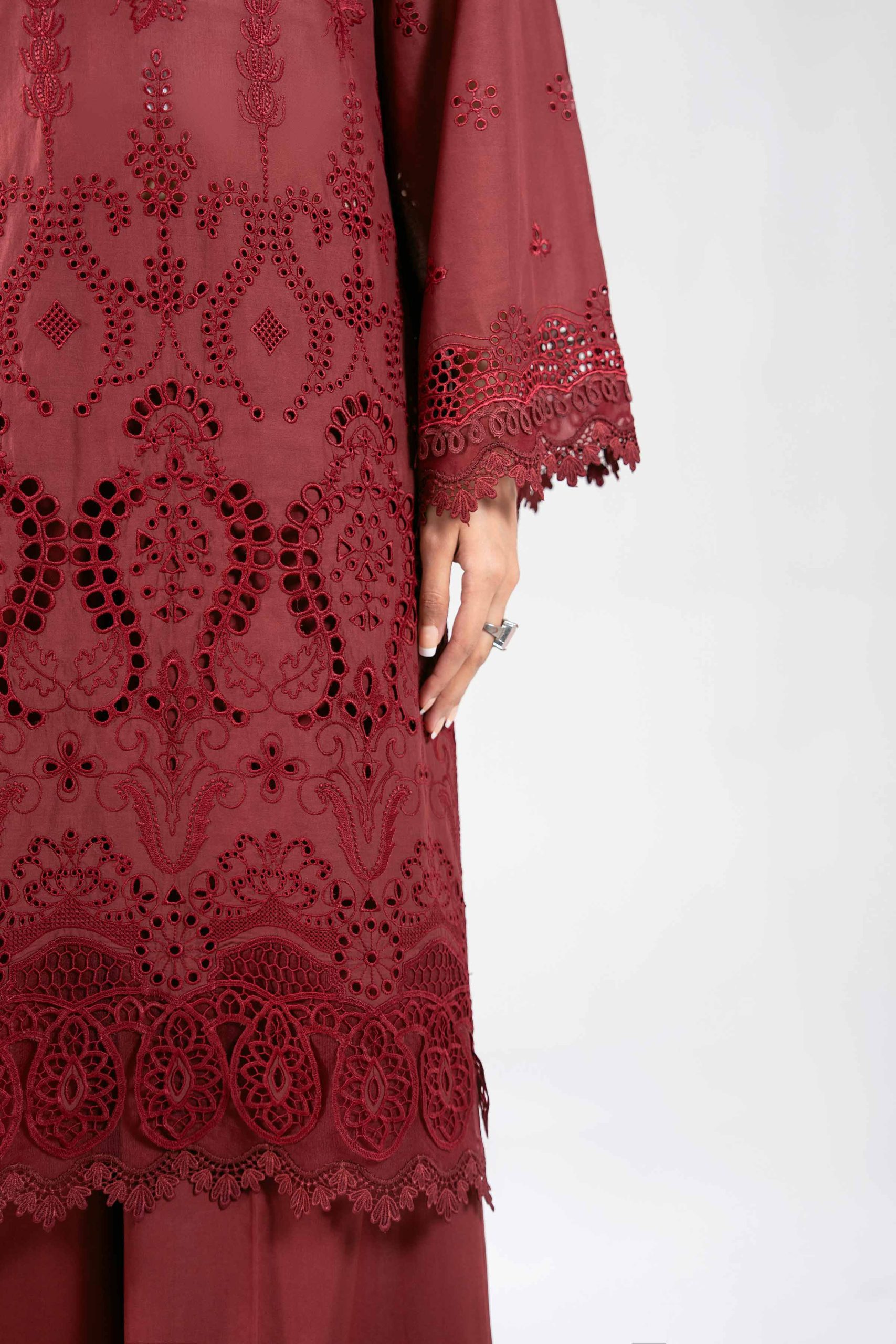 3 Piece - Digital Printed Embroidered Suit - 42601349 - Image 5