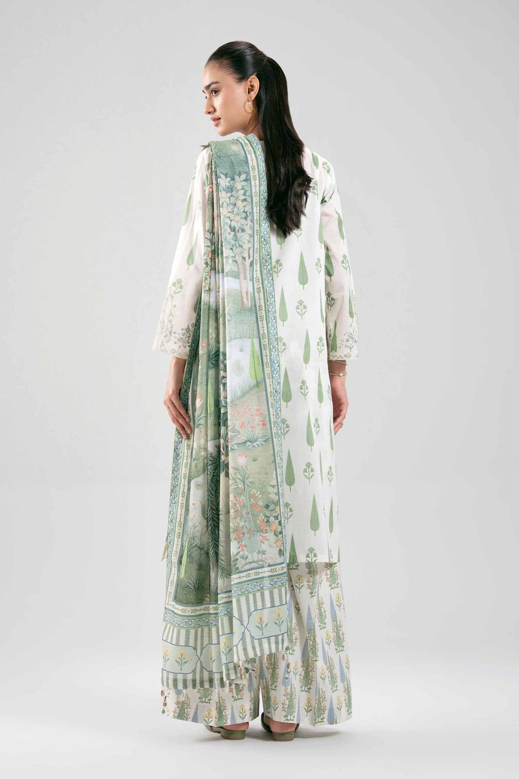 3 Piece - Digital Printed Embroidered Suit - 42601357 - Image 3