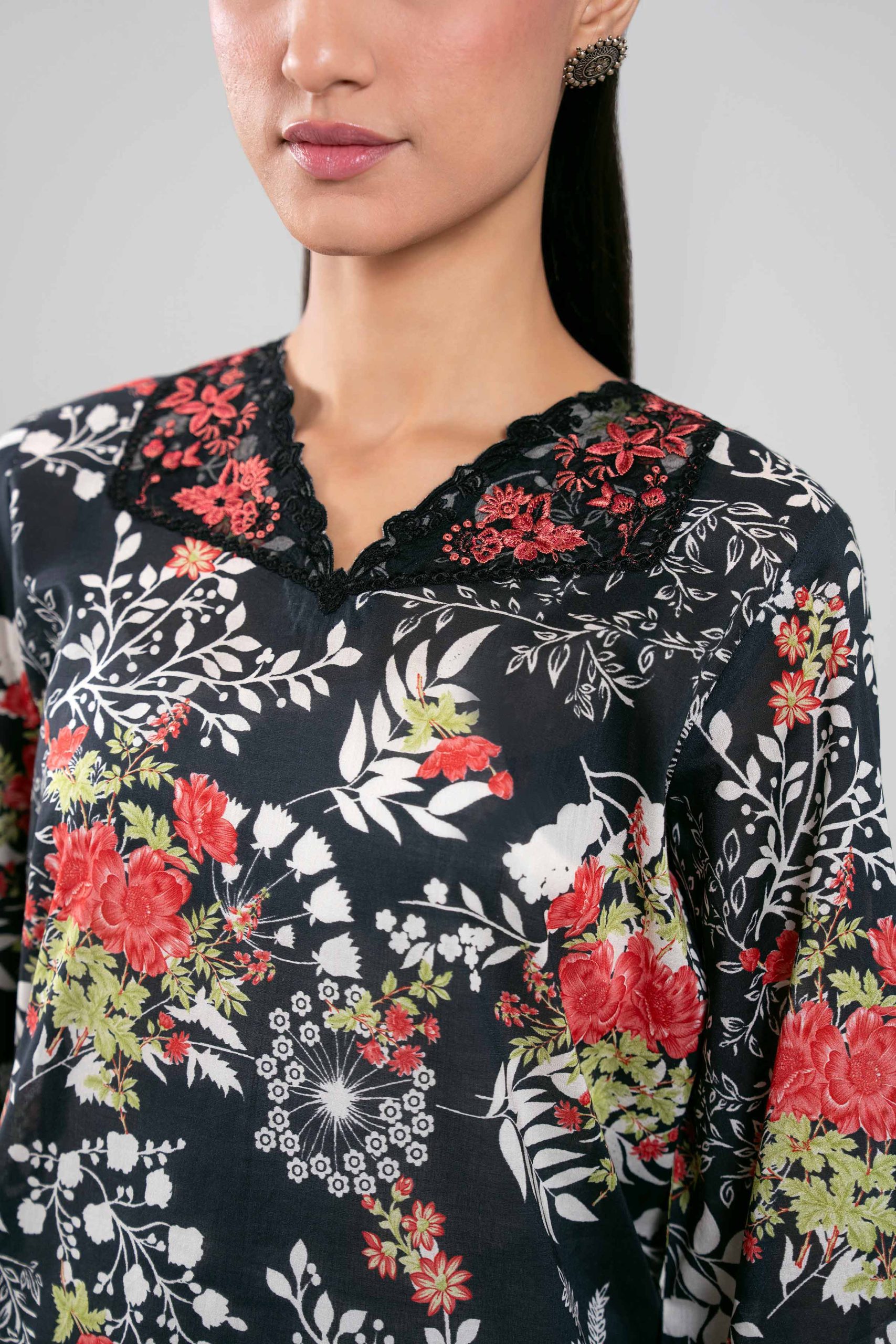 3 Piece - Digital Printed Embroidered Suit - 42601359 - Image 5