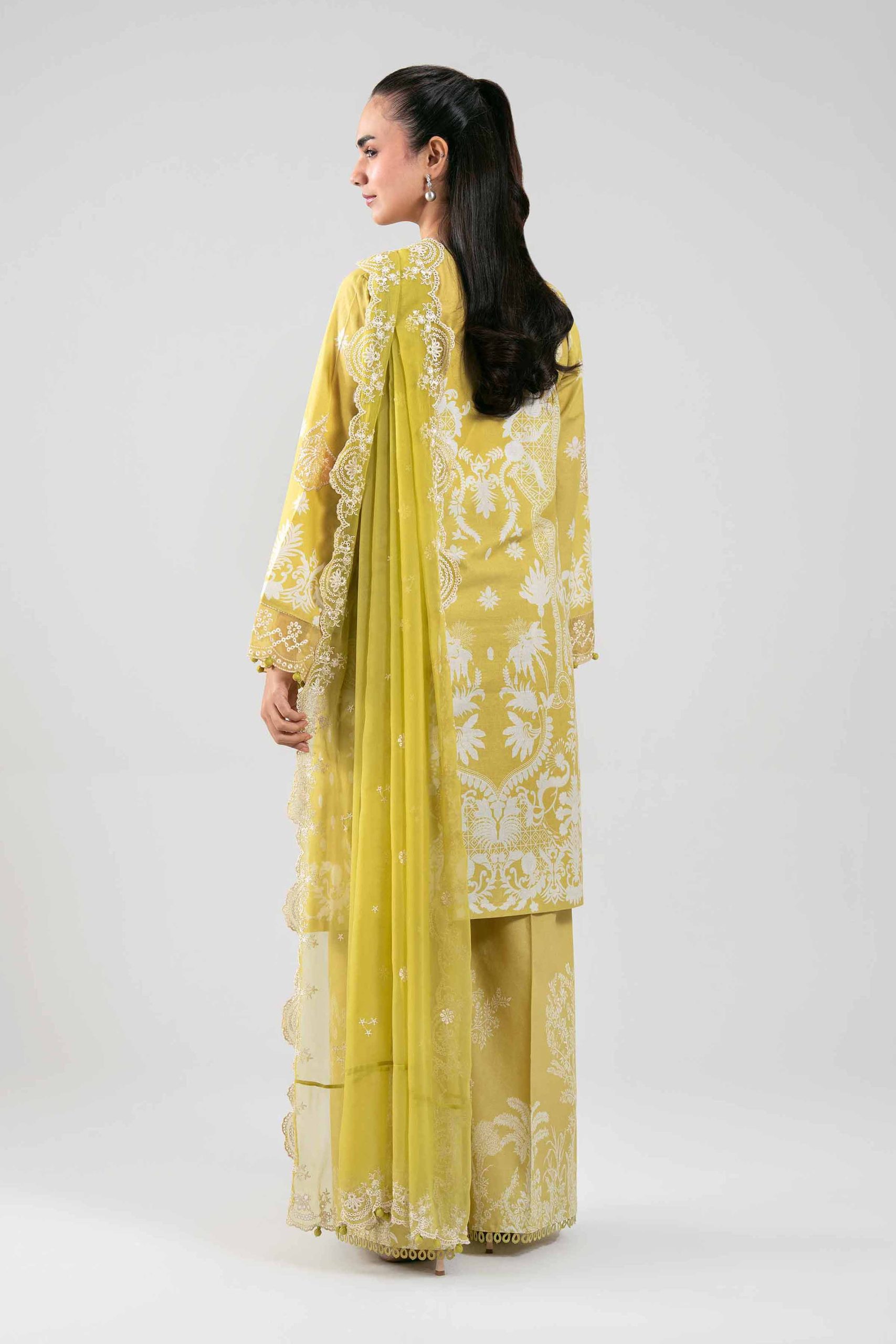 3 Piece - Digital Printed Embroidered Suit - 42601386 - Image 3
