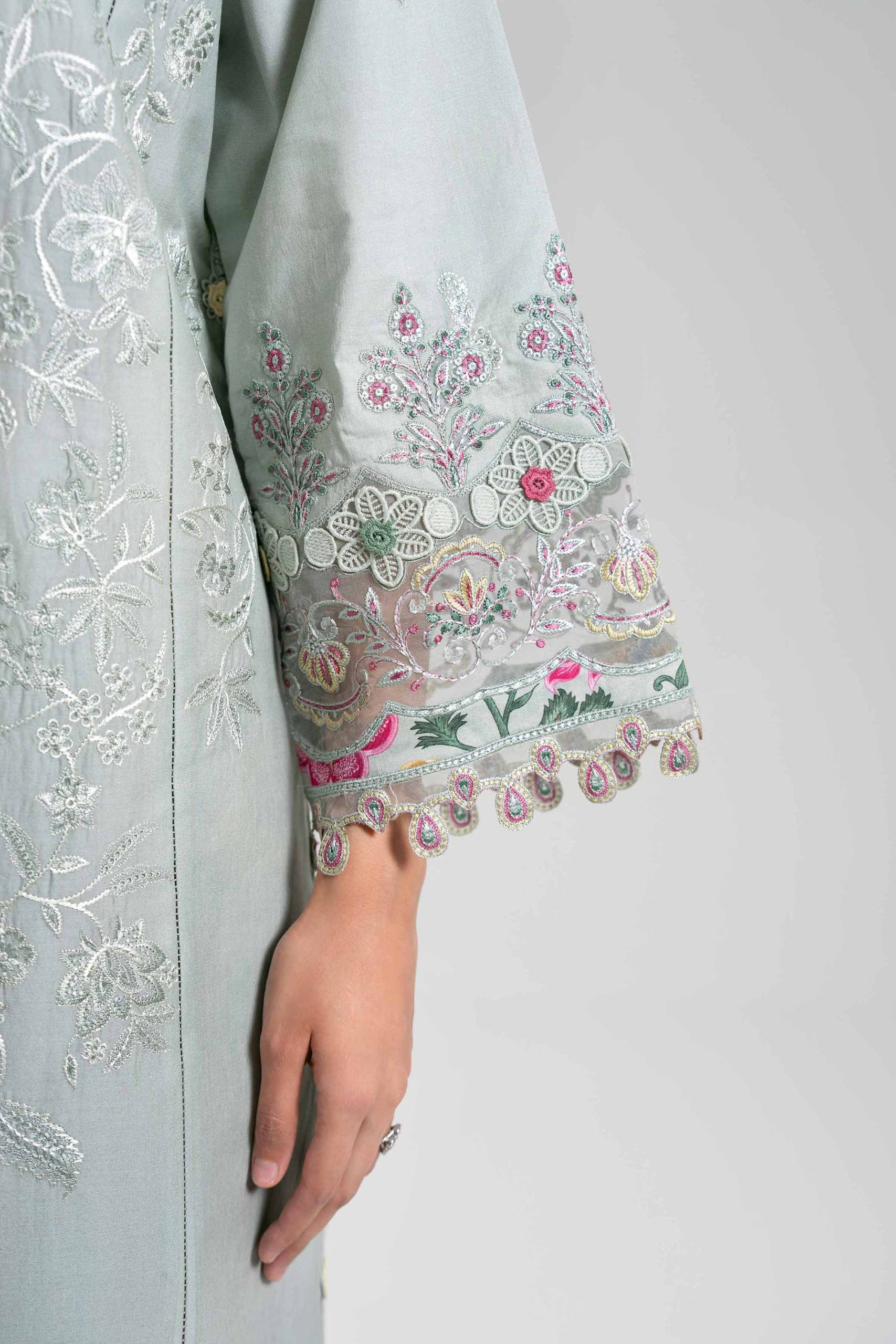 3 Piece - Digital Printed Embroidered Suit - 42601402 - Image 5