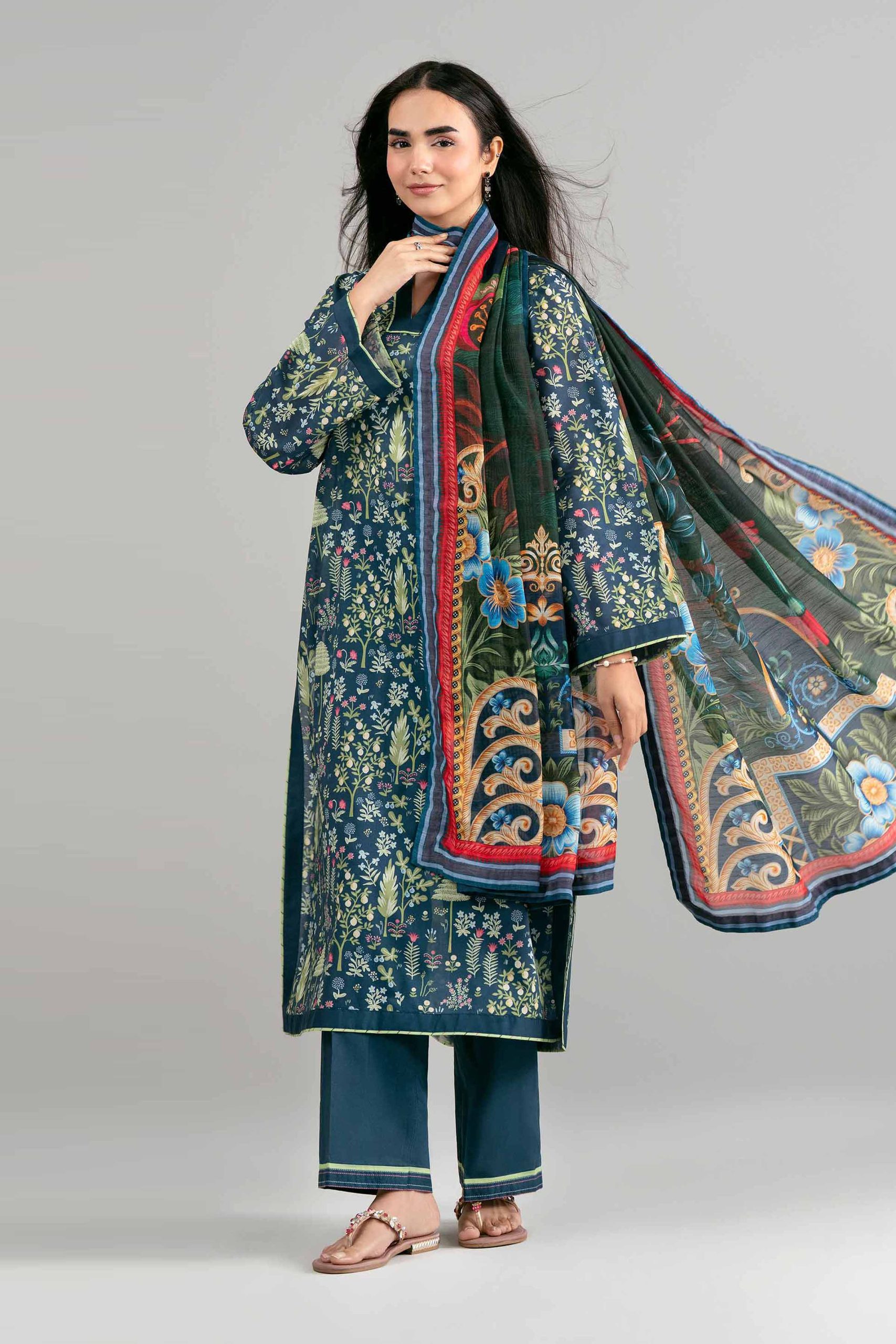 3 Piece - Digital Printed Suit - 42601495 - Image 3