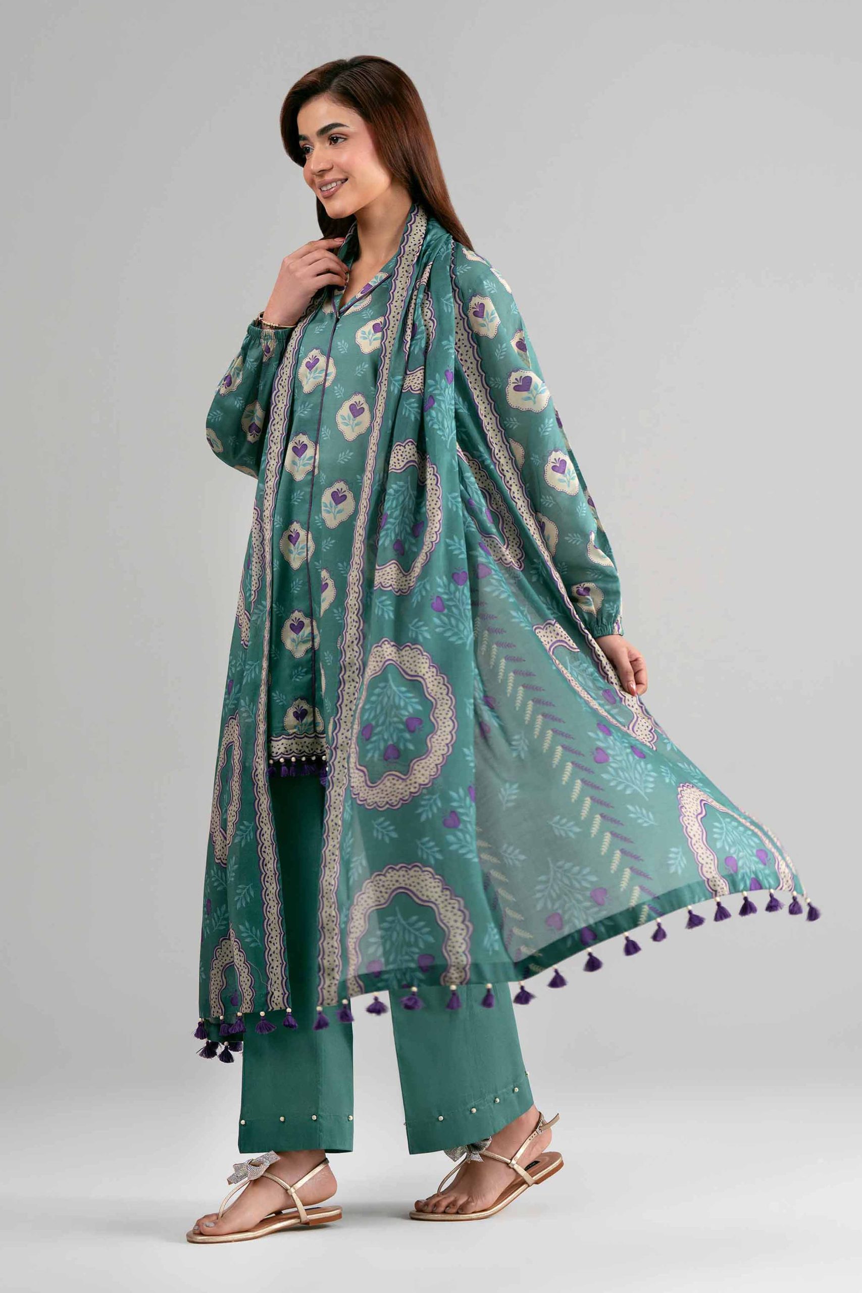 3 Piece - Printed Suit - 42601508 - Image 4