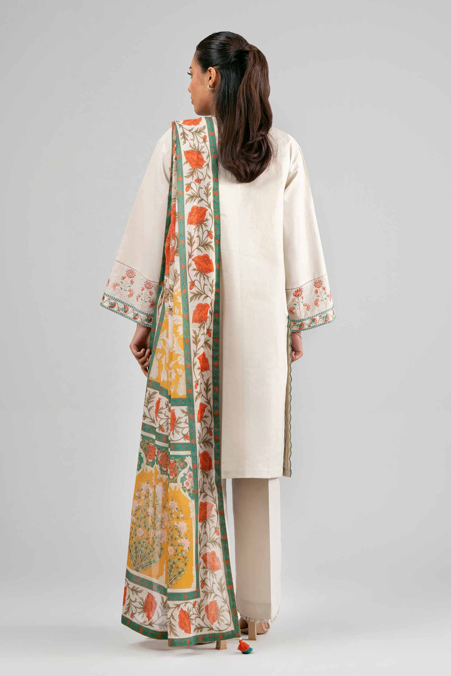 3 Piece - Digital Printed Embroidered Suit - 42601527 - Image 3