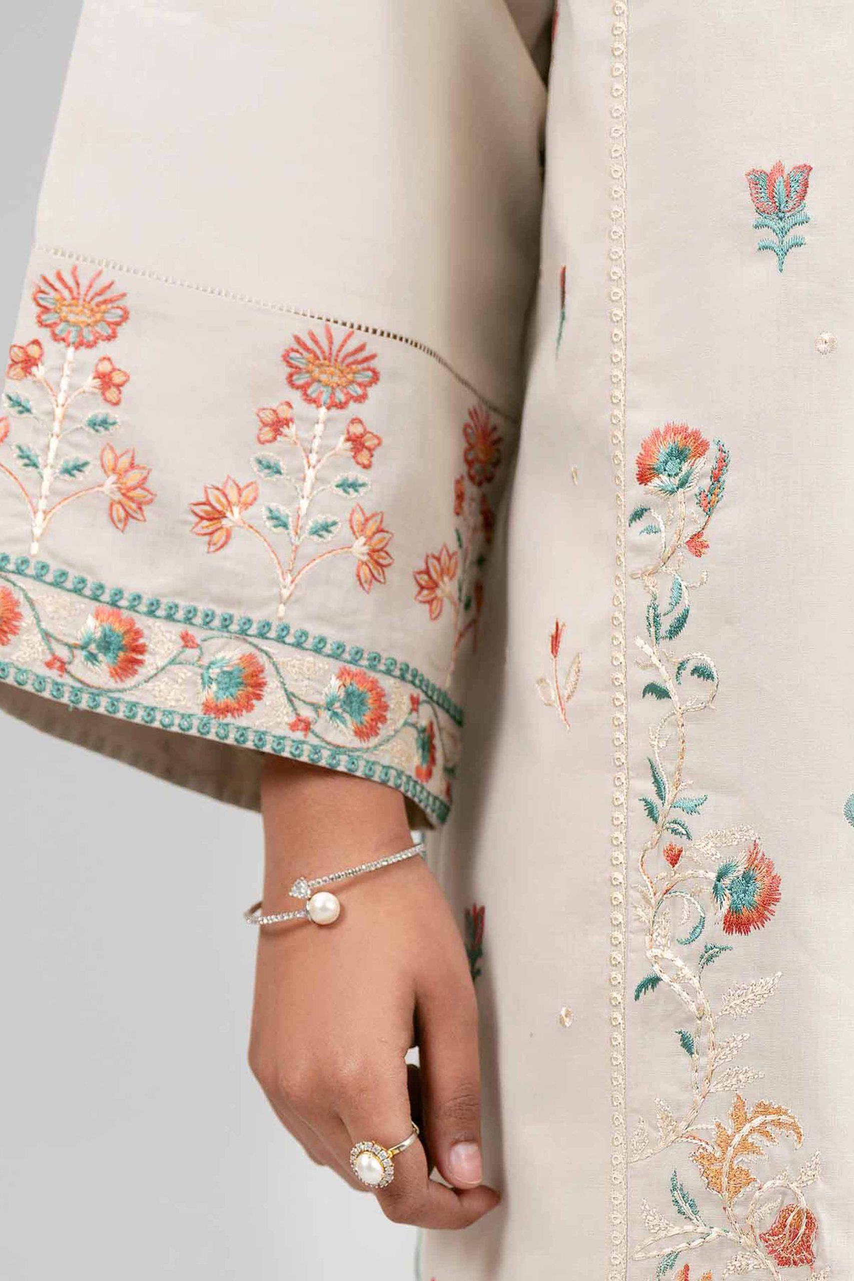 3 Piece - Digital Printed Embroidered Suit - 42601527 - Image 4