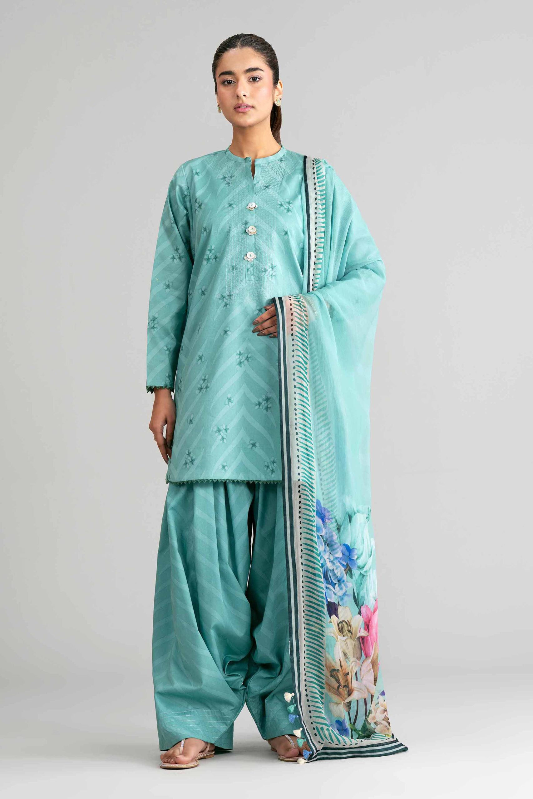 3 Piece - Digital Printed Suit - 42601578
