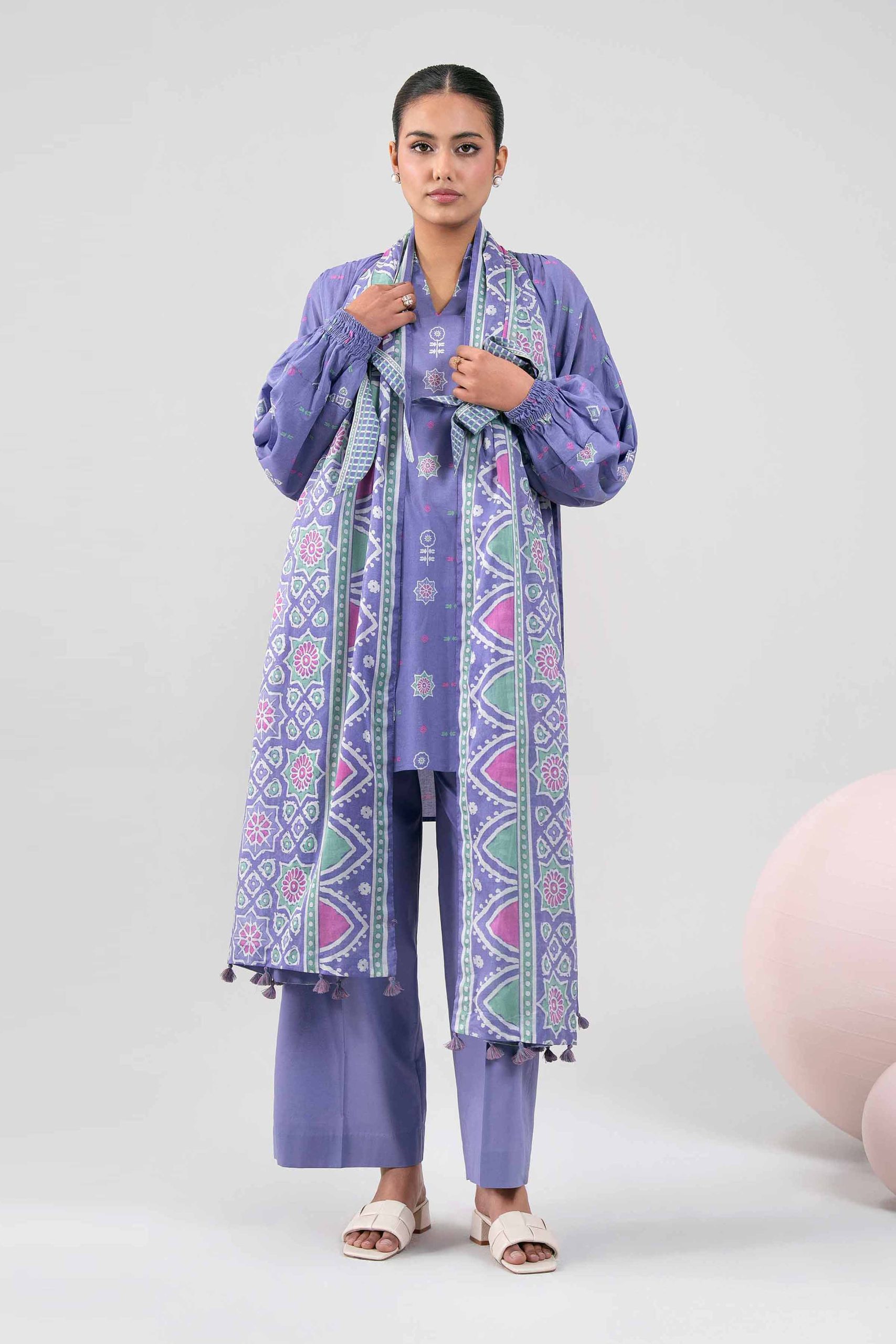 3 Piece - Printed Loose Fabric - 42602361 - Image 4