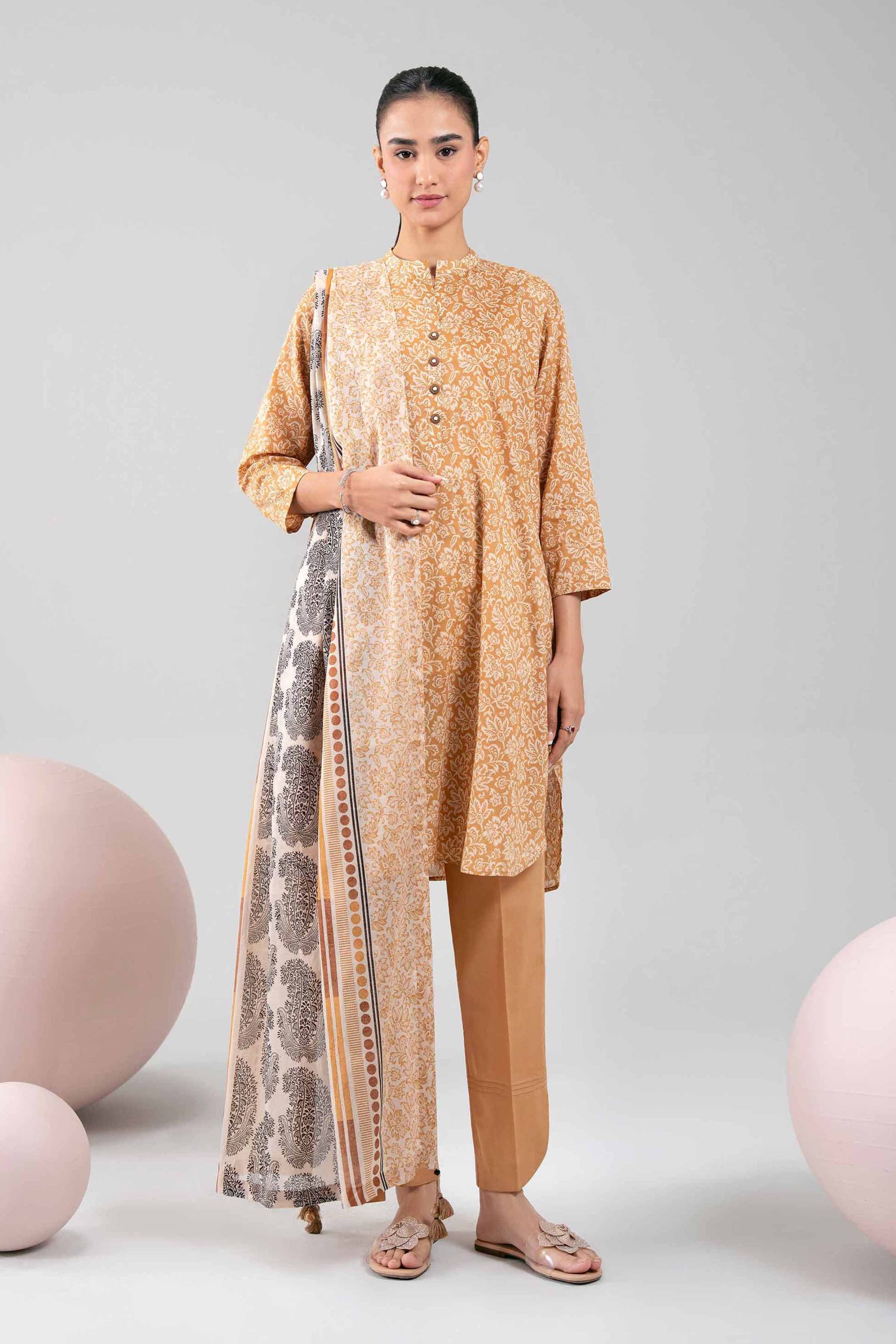 3 Piece - Printed Loose Fabric - 42602362 - Image 2