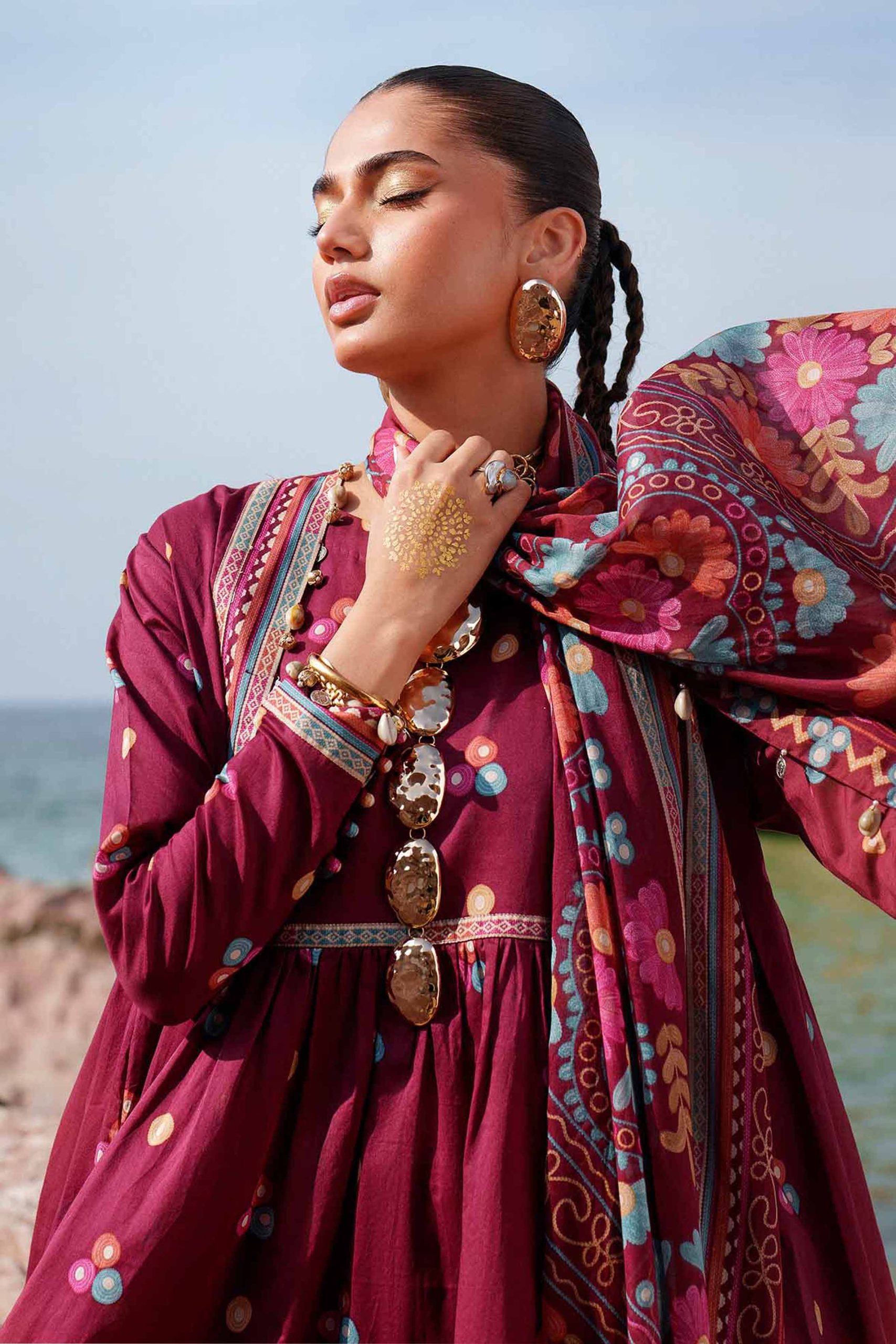 3 Piece - Printed Loose Fabric - 42602372 - Image 2