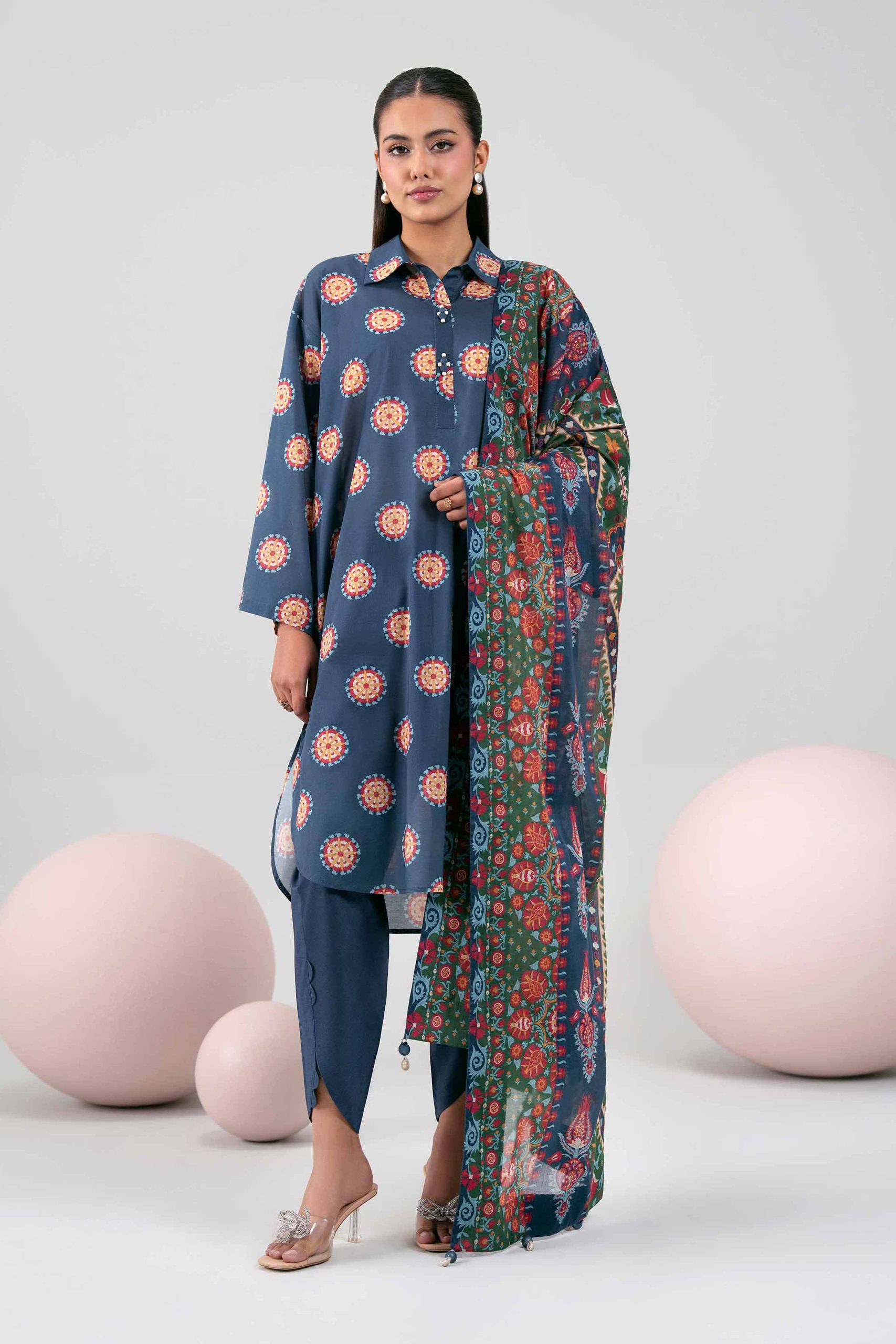 3 Piece - Printed Loose Fabric - 42602374 - Image 2