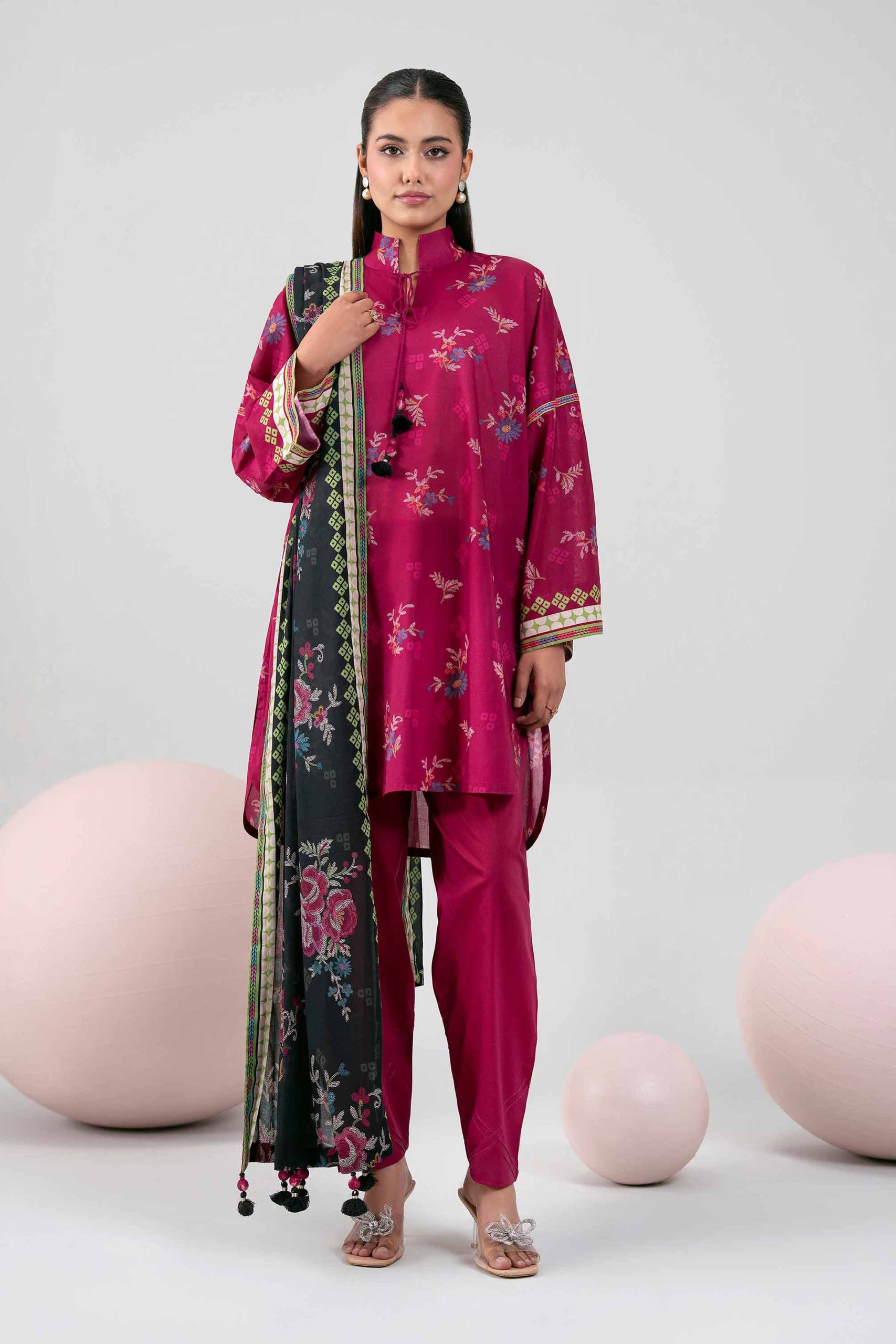 3 Piece - Printed Loose Fabric - 42602388 - Image 2