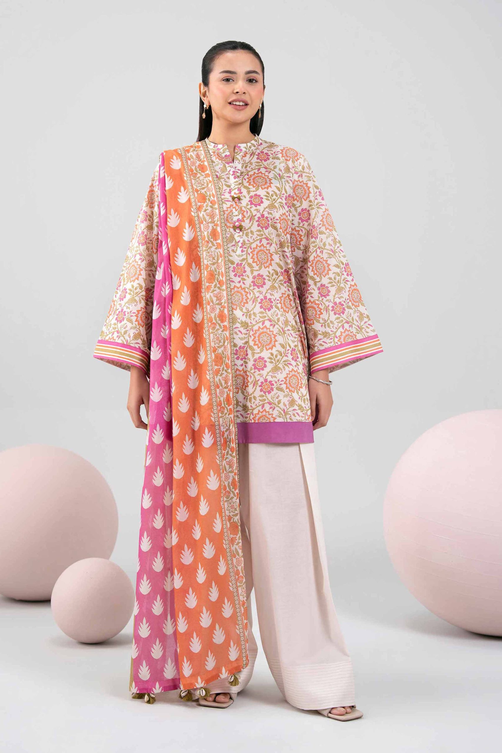 3 Piece - Printed Loose Fabric - 42602395 - Image 2