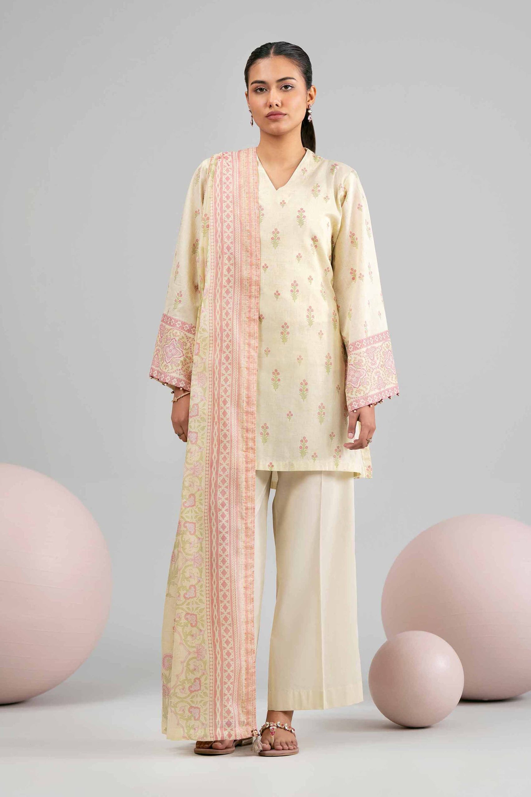 3 Piece - Printed Loose Fabric - 42602397