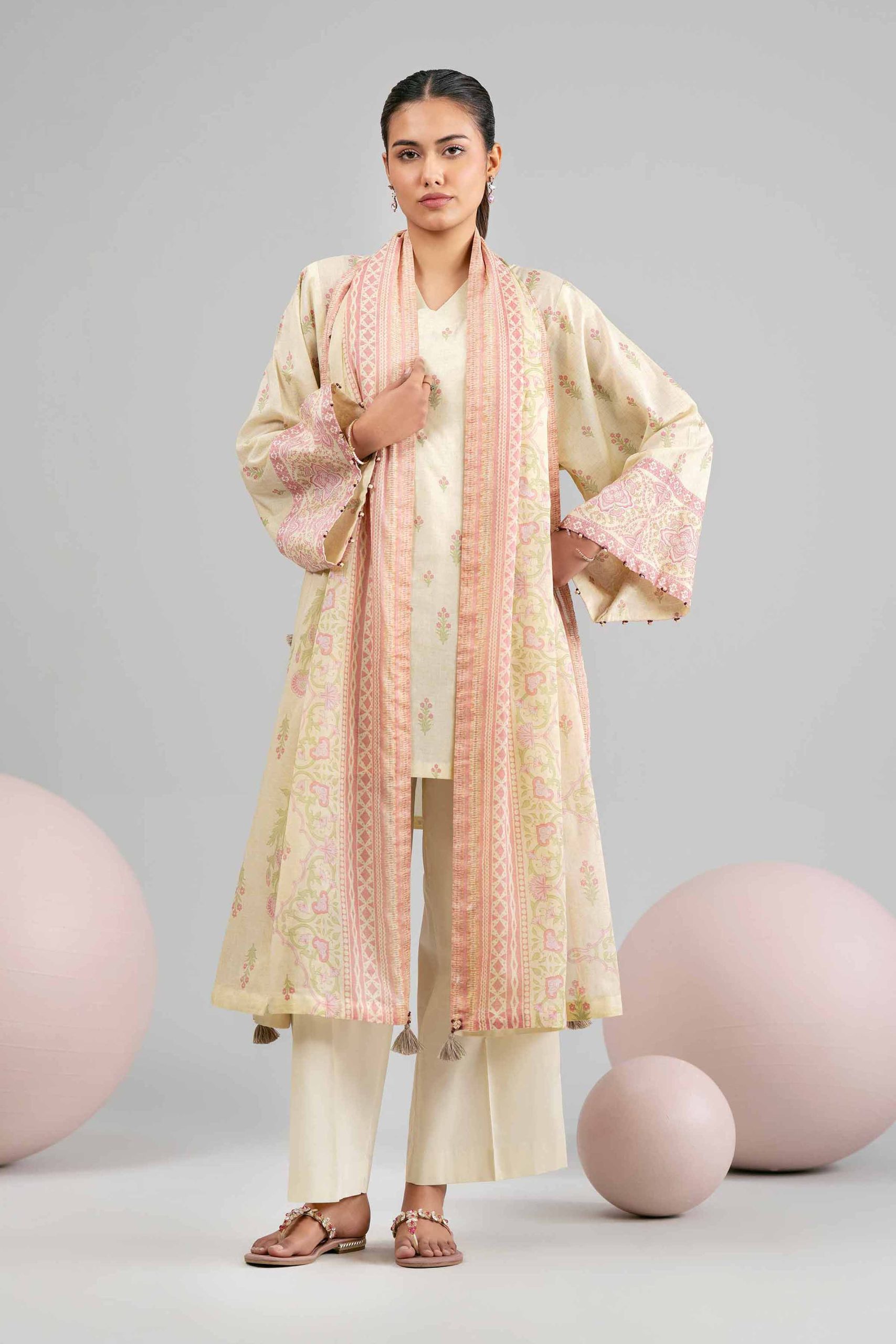 3 Piece - Printed Loose Fabric - 42602397 - Image 4