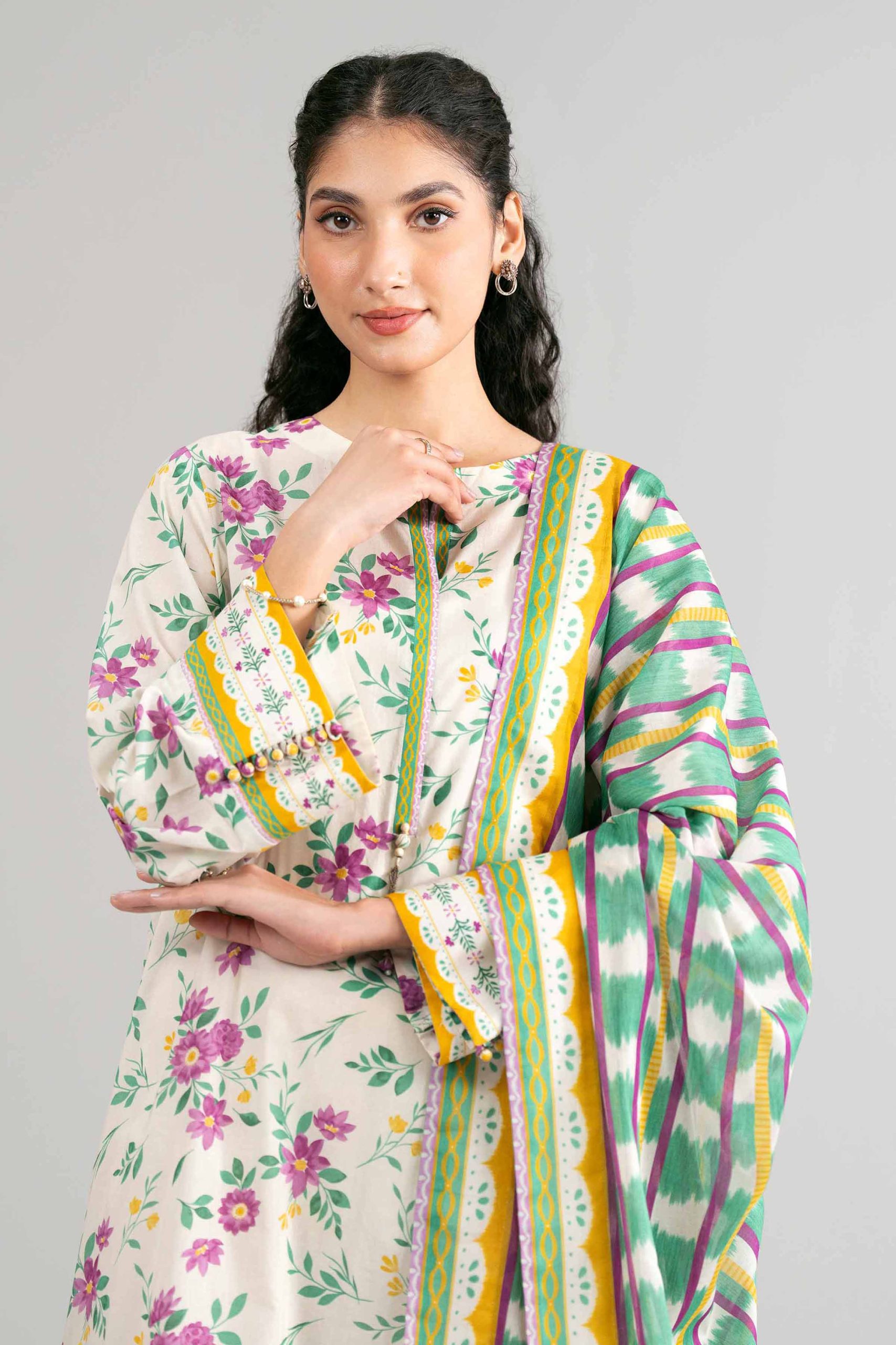 3 Piece - Printed Loose Fabric - 42602422 - Image 2