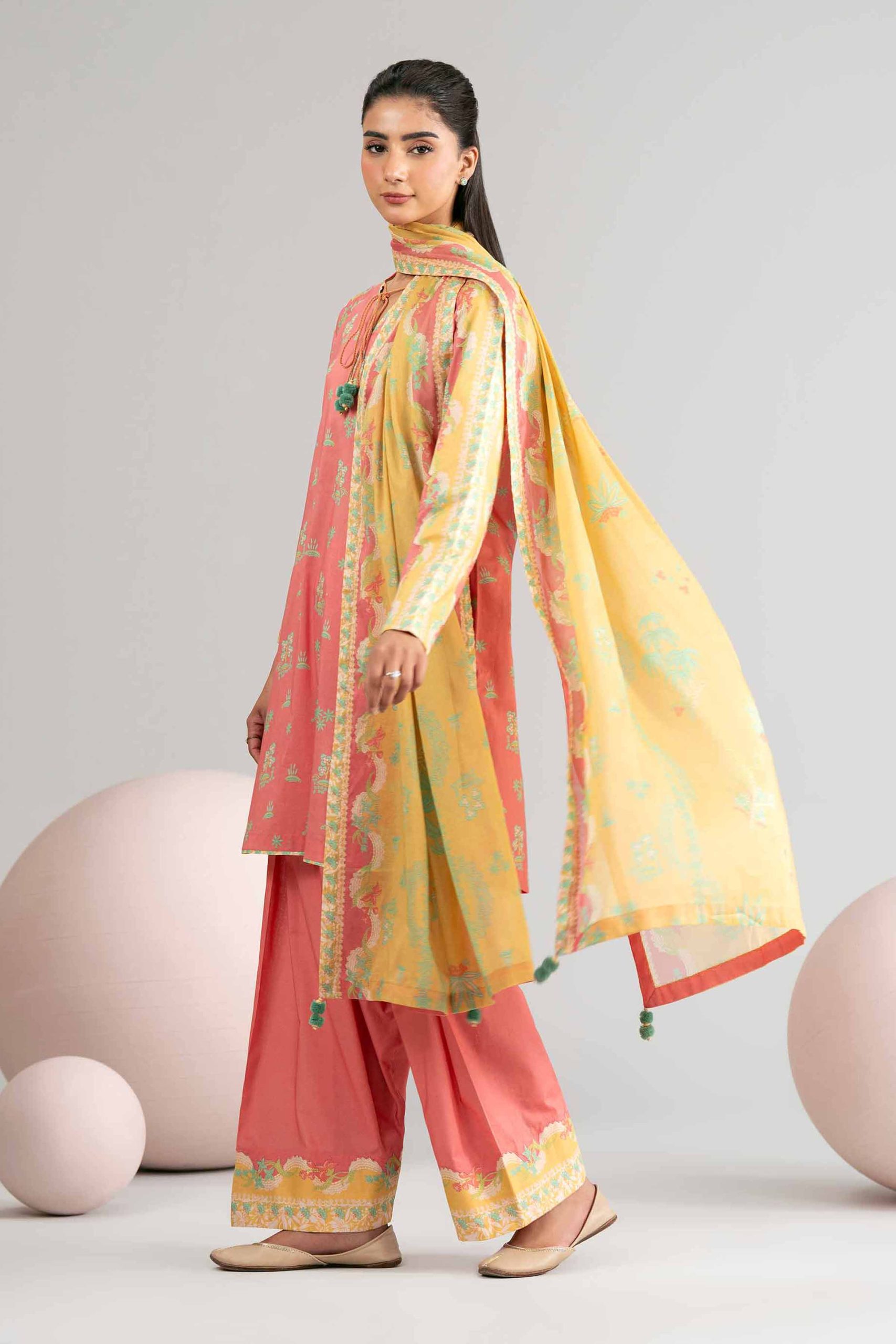 3 Piece - Printed Loose Fabric - 42602429 - Image 4