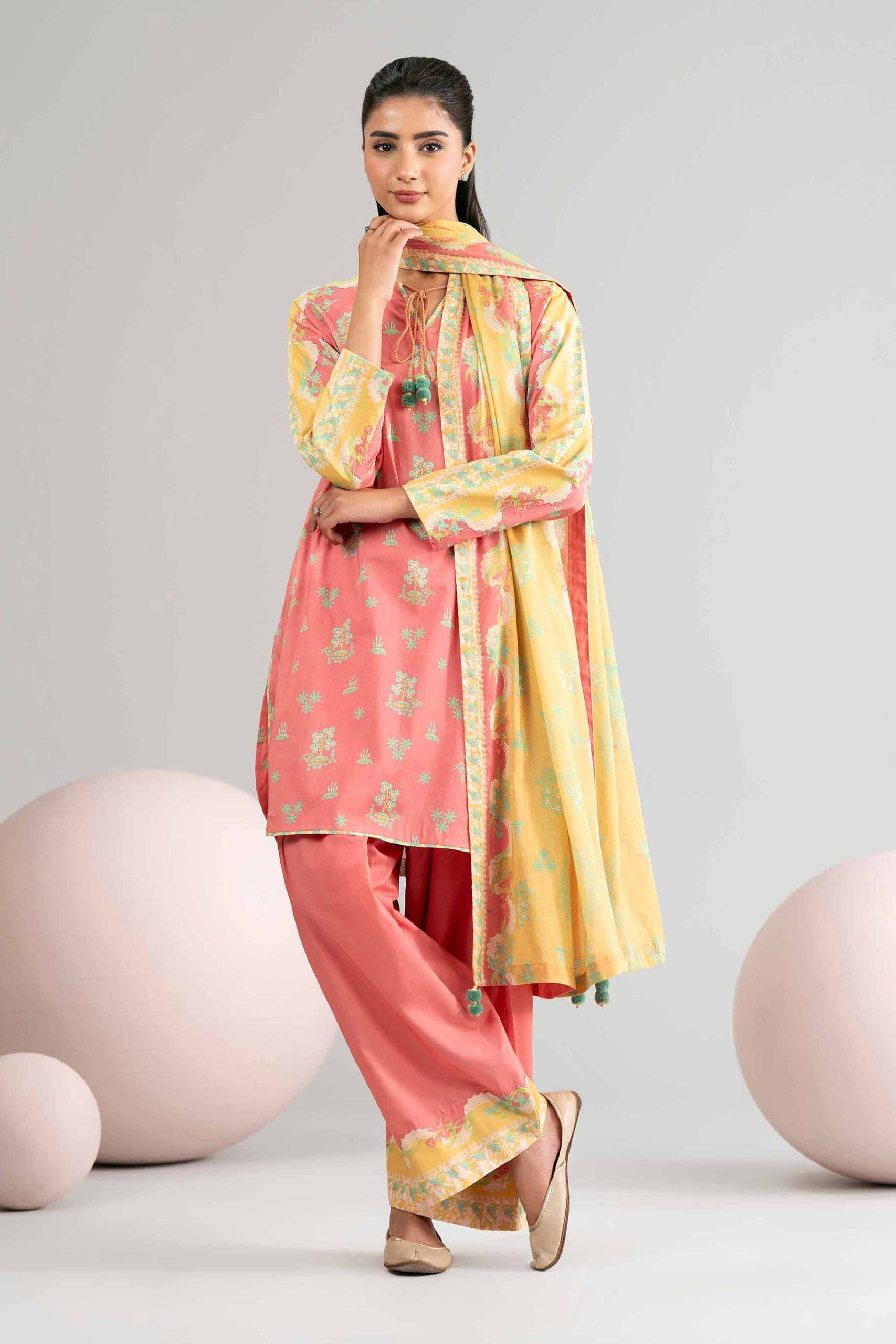 3 Piece - Printed Loose Fabric - 42602429