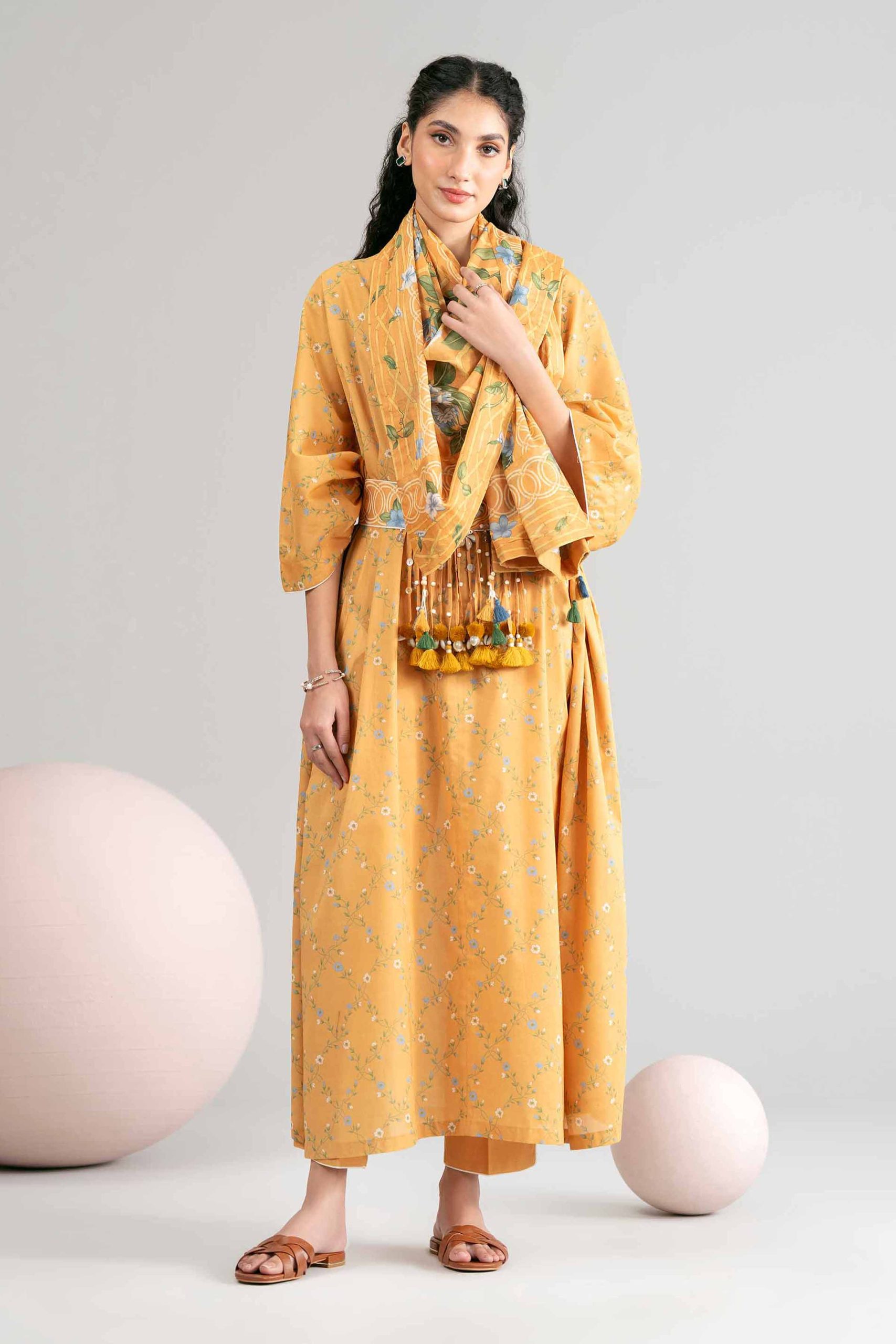 3 Piece - Printed Loose Fabric - 42602436 - Image 4