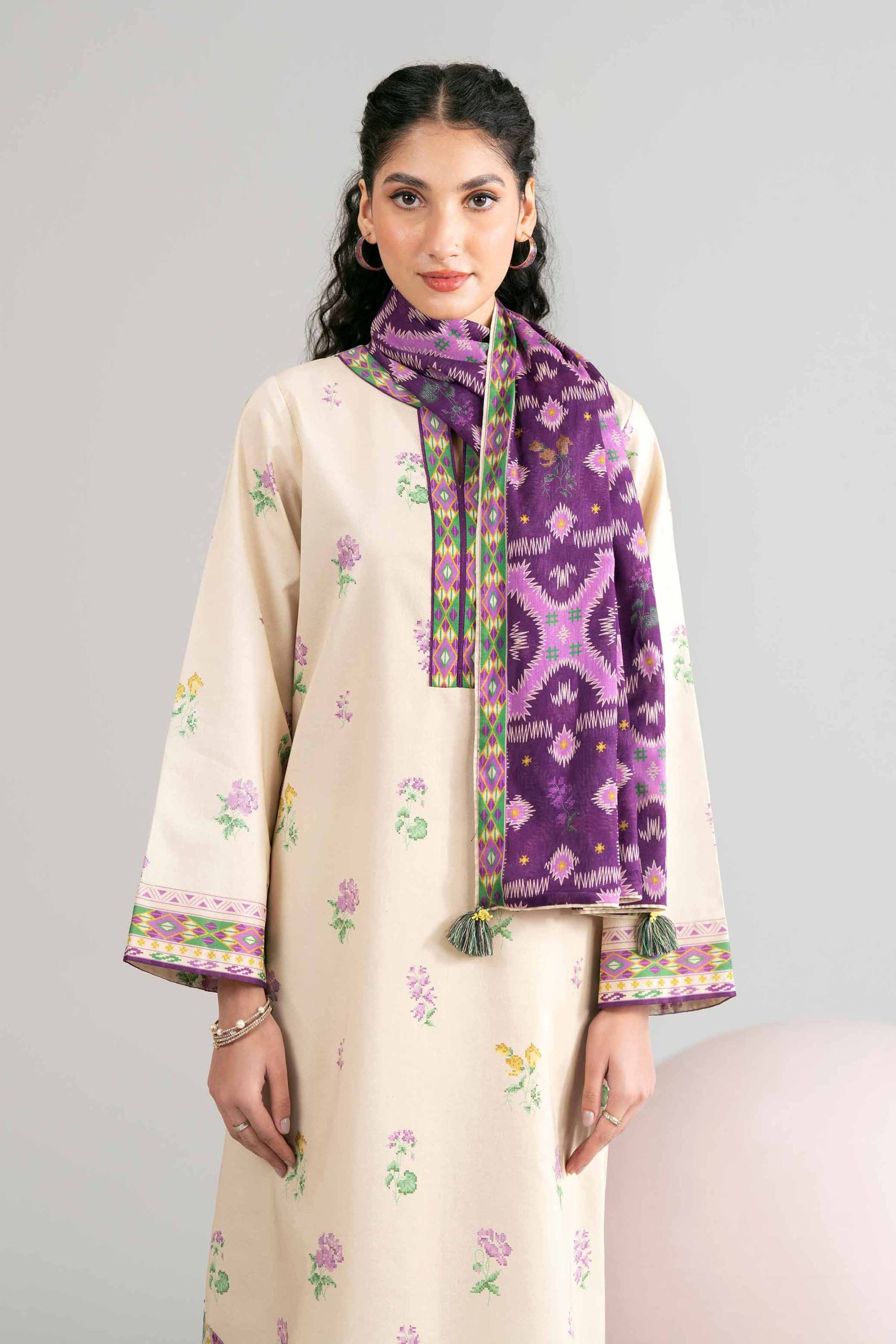 3 Piece - Printed Loose Fabric - 42602441 - Image 2