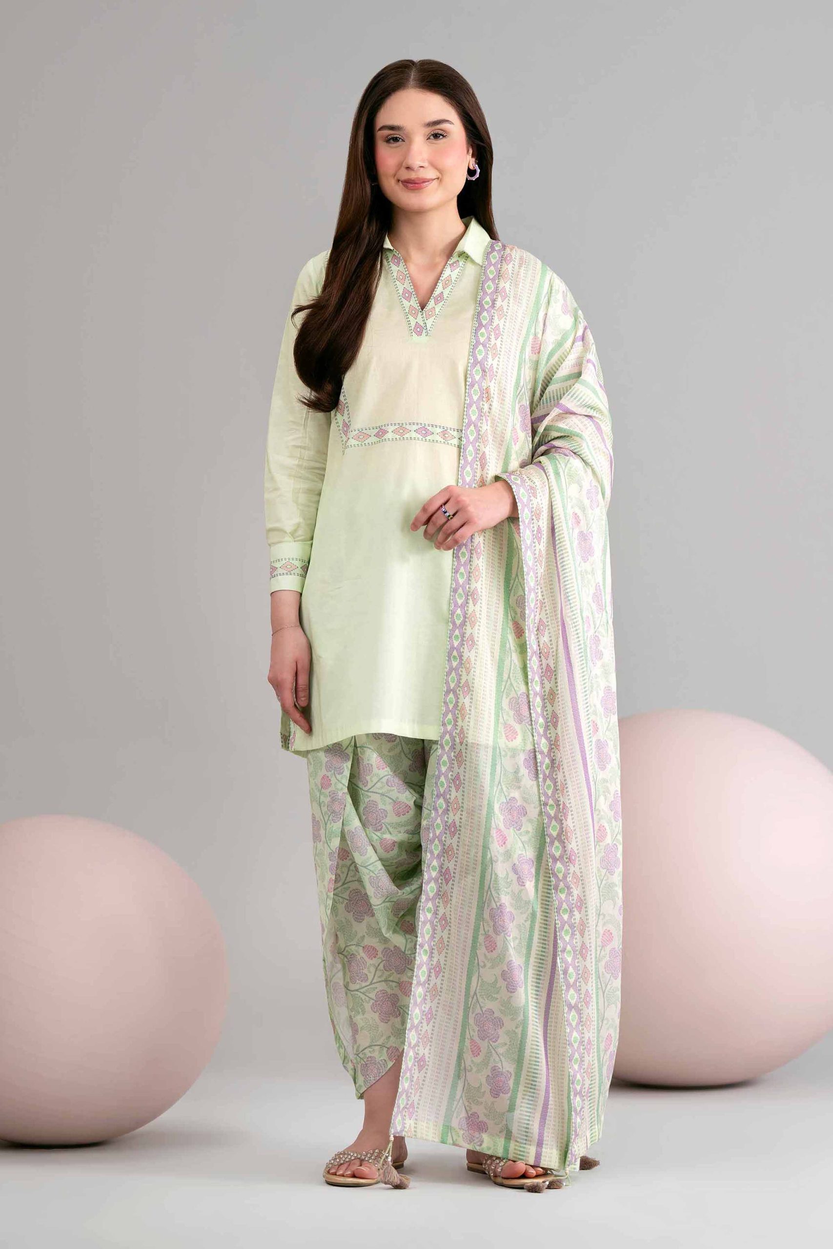3 Piece - Printed Loose Fabric - 42602453