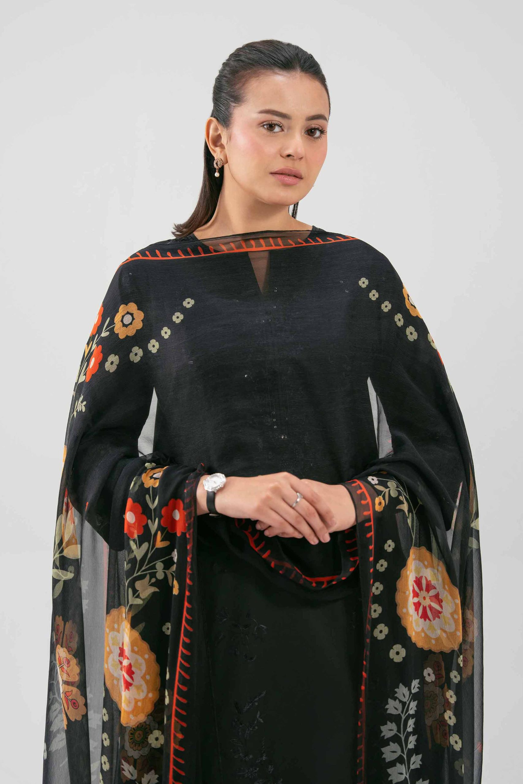 3 Piece - Digital Printed Embroidered Suit - 42619516 - Image 2