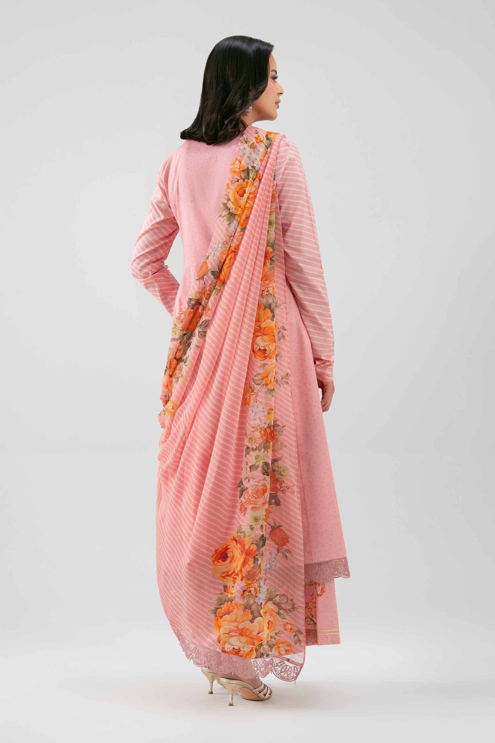 3 Piece - Digital Printed Embroidered Suit - 42619518 - Image 3