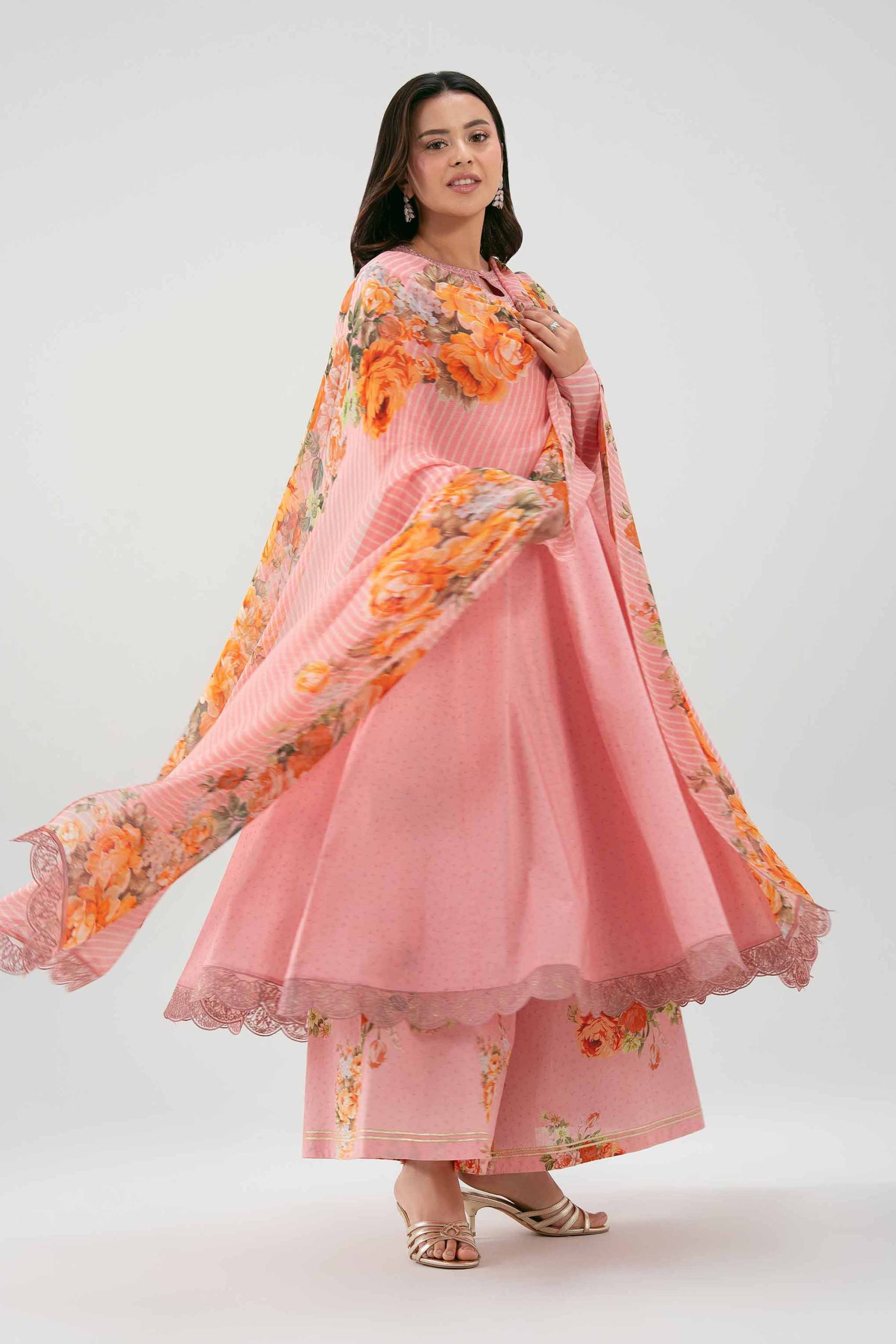 3 Piece - Digital Printed Embroidered Suit - 42619518 - Image 4