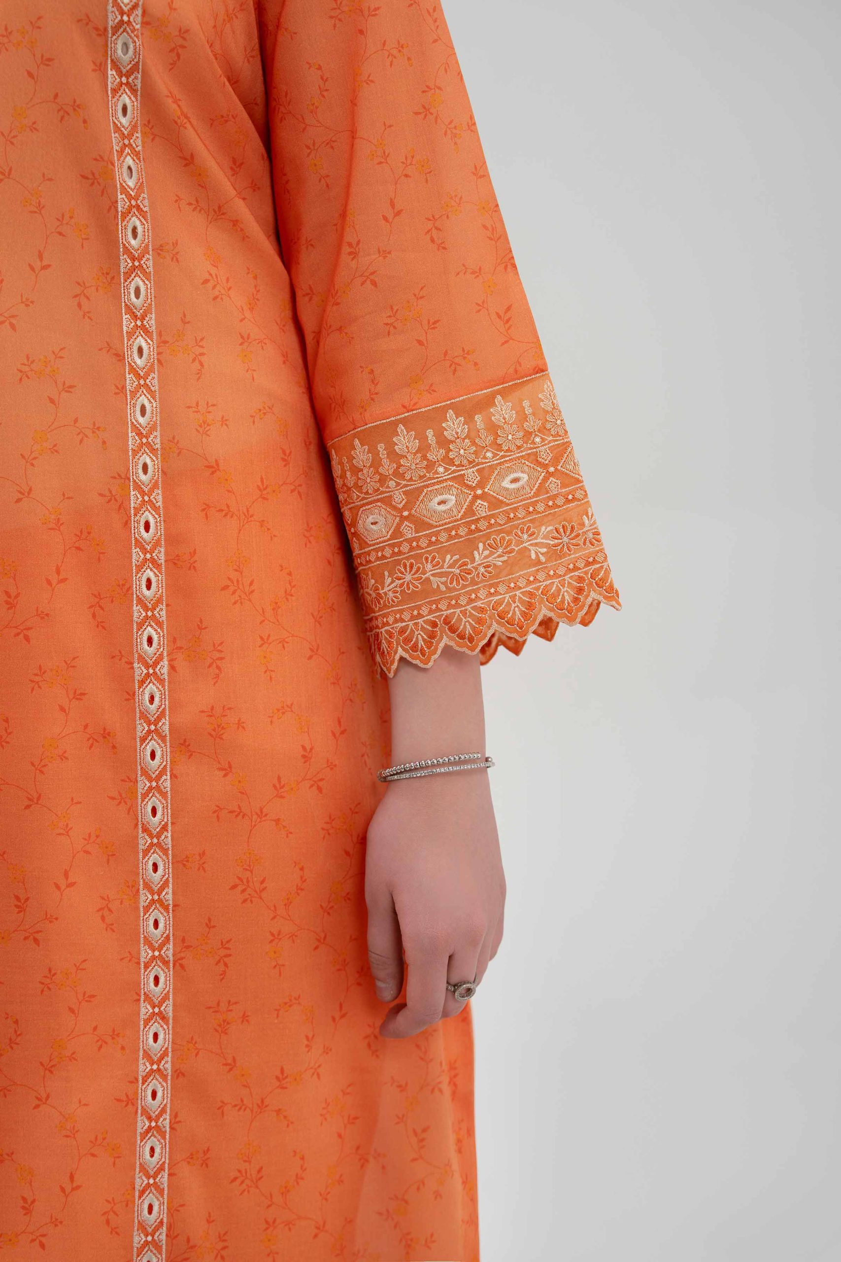 3 Piece - Digital Printed Embroidered Suit - 42619519 - Image 5
