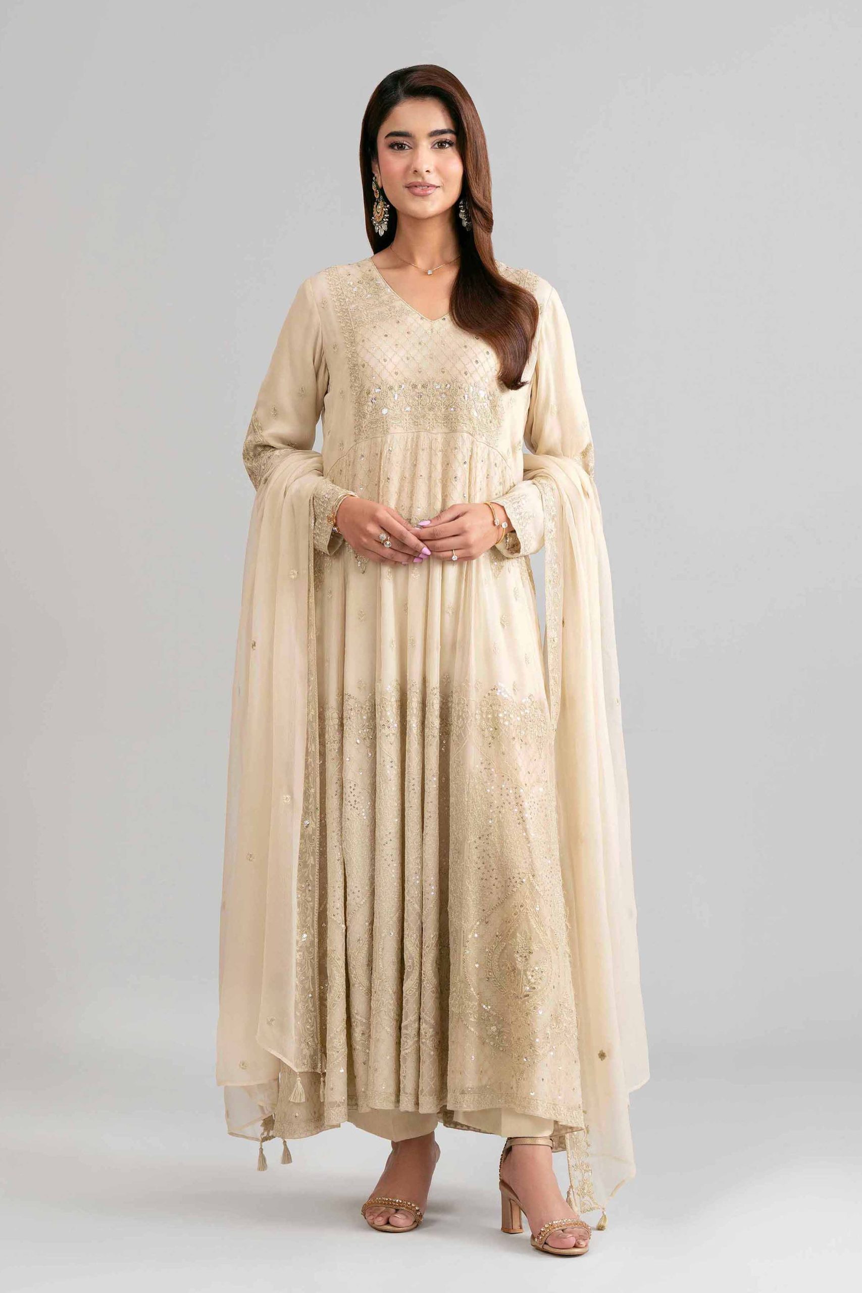 3 Piece - Embroidered Suit - 42619944