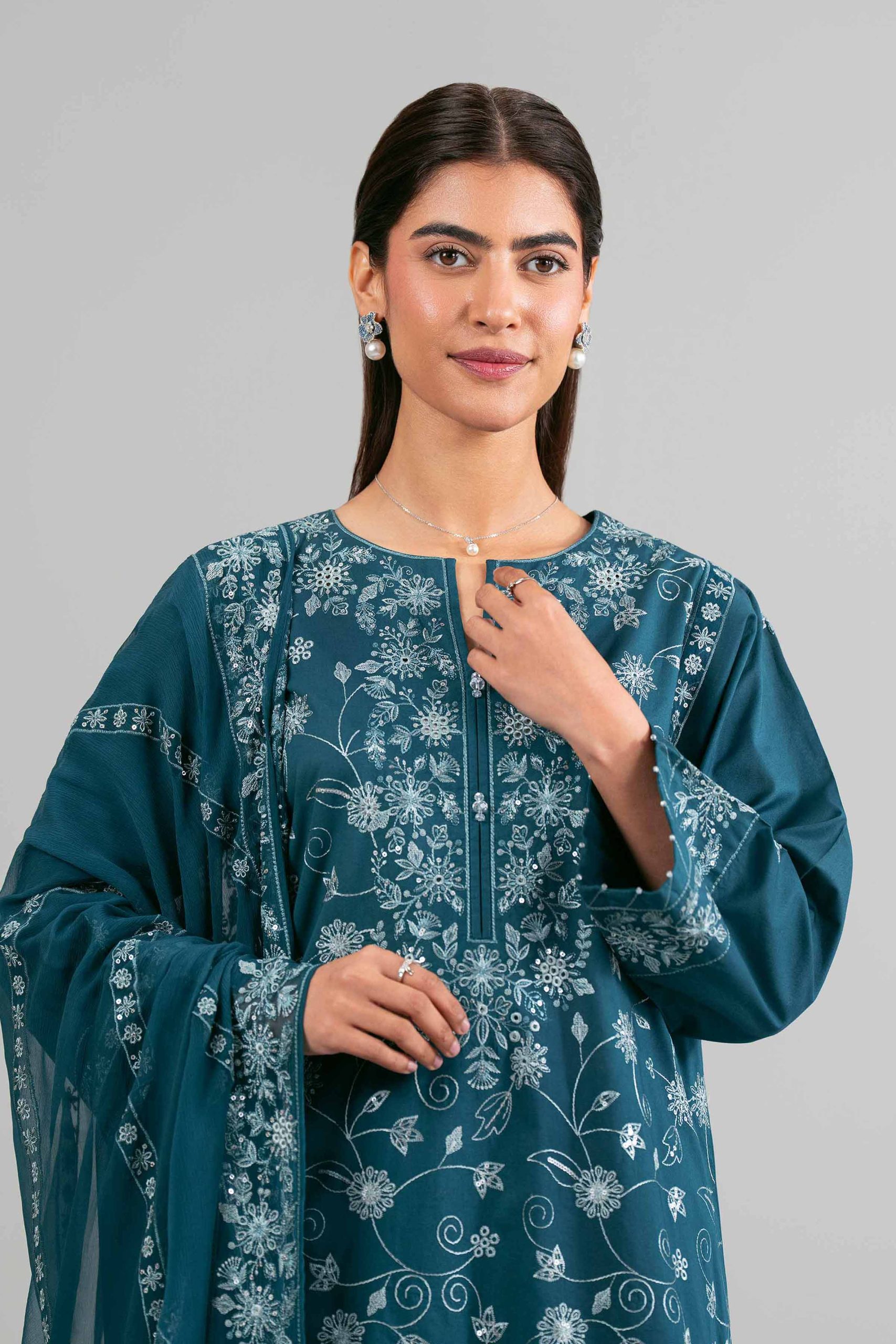 3 Piece - Embroidered Suit - 42619957 - Image 2