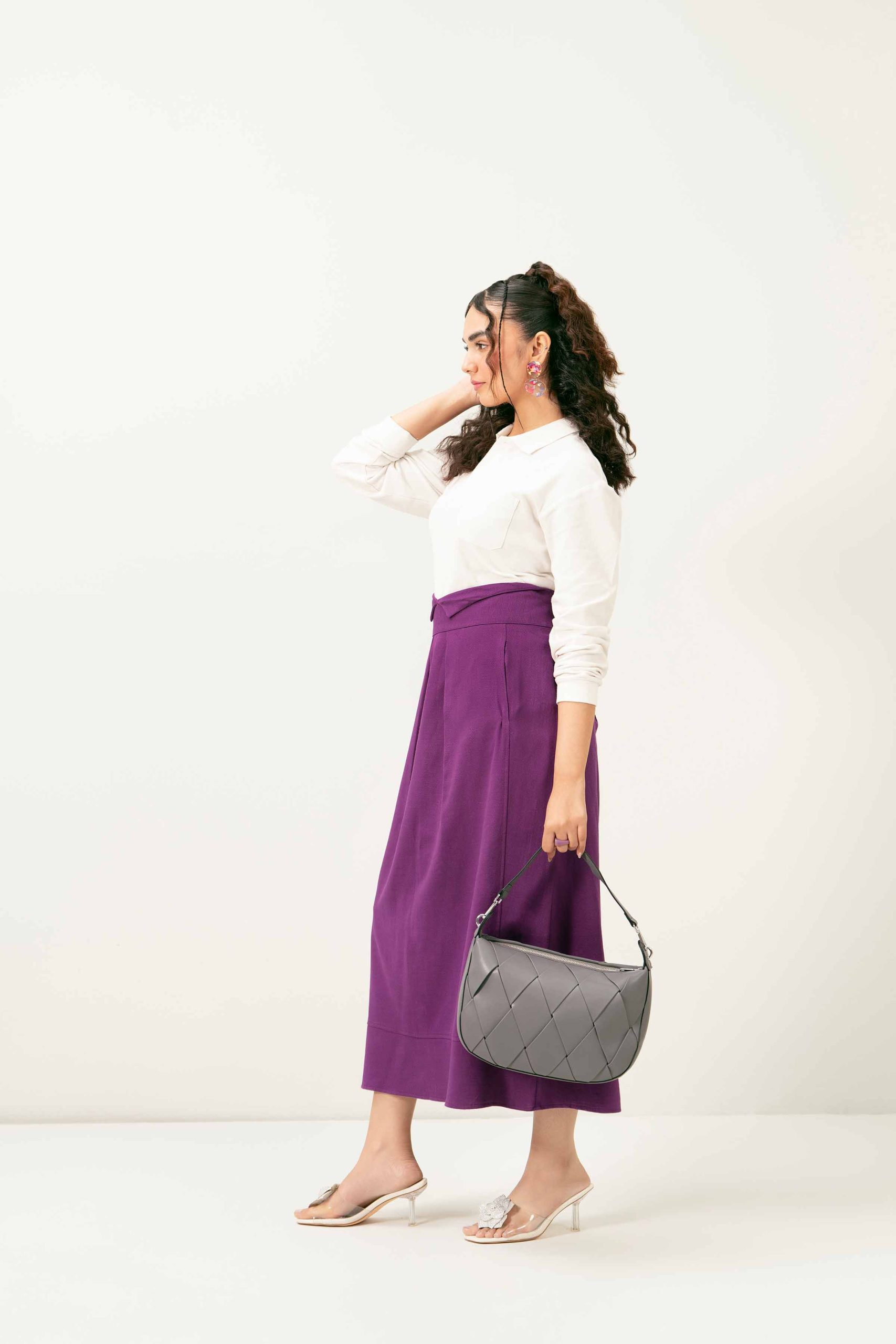 Grey Shoulder Bag-440912111 - Image 5